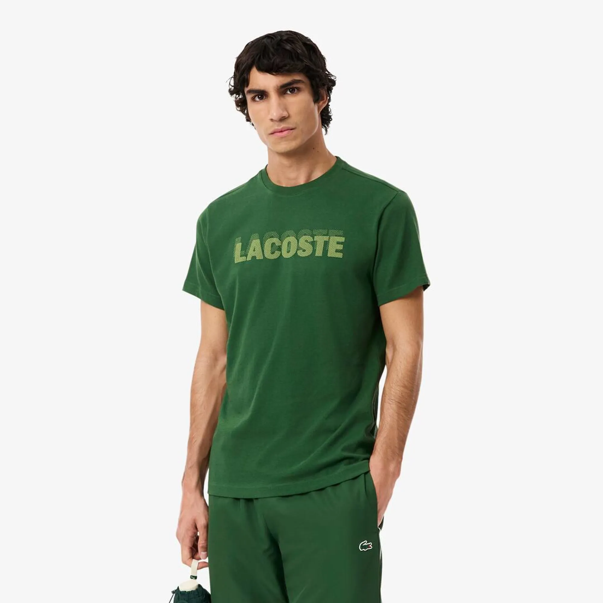 Lacoste Ultra Dry Graphic Print Sport T-shirt - Vert