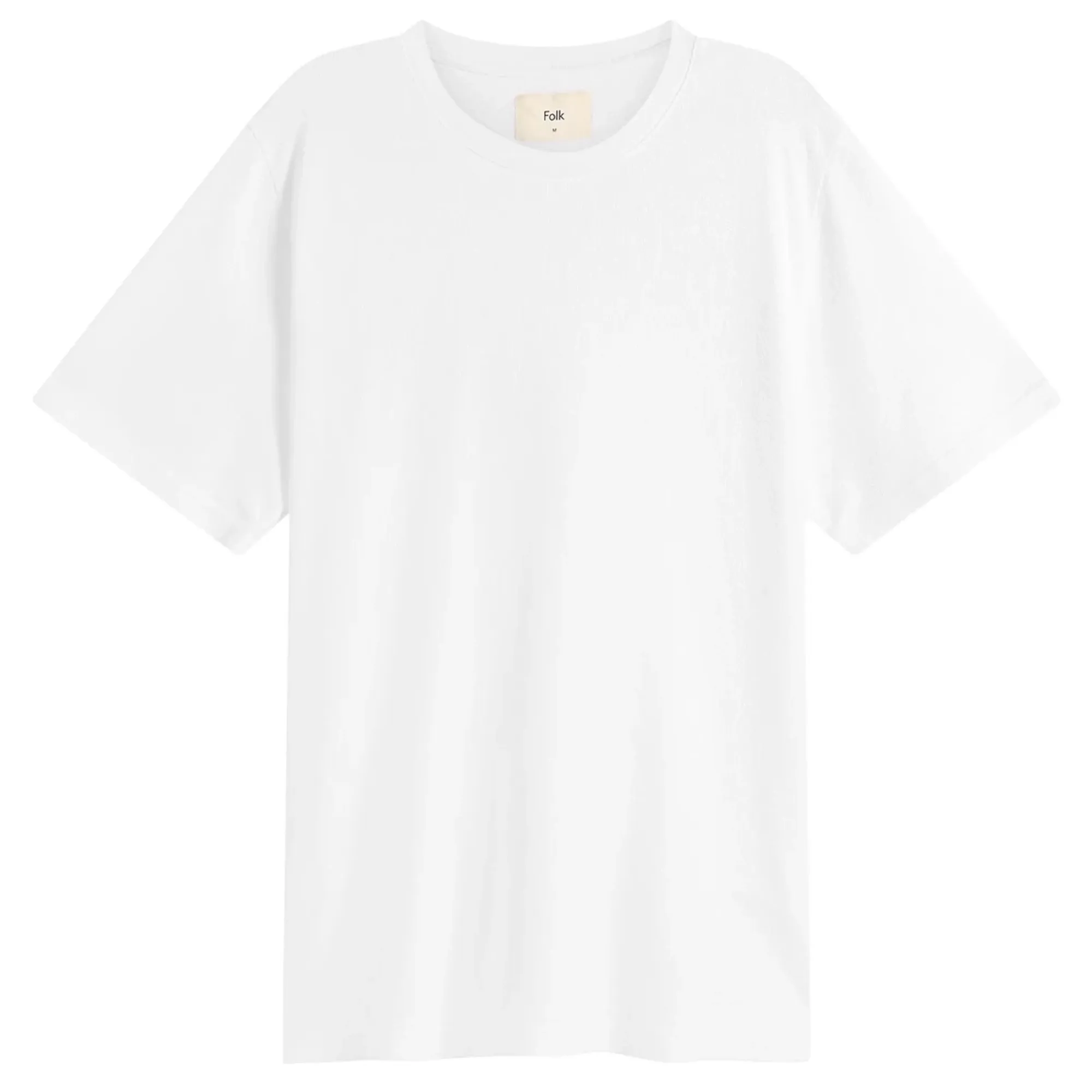 Folk Men's Textured T-Shirt White