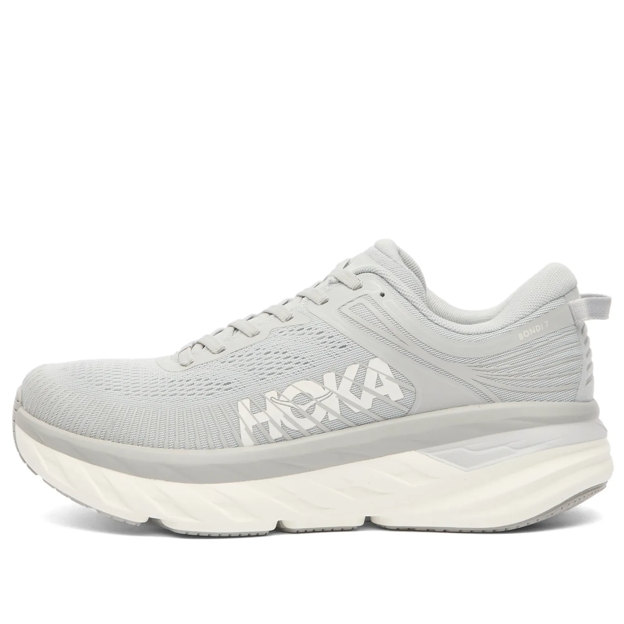 HOKA ONE ONE Women's Bondi 7 Sneaker Harbor Mist/White