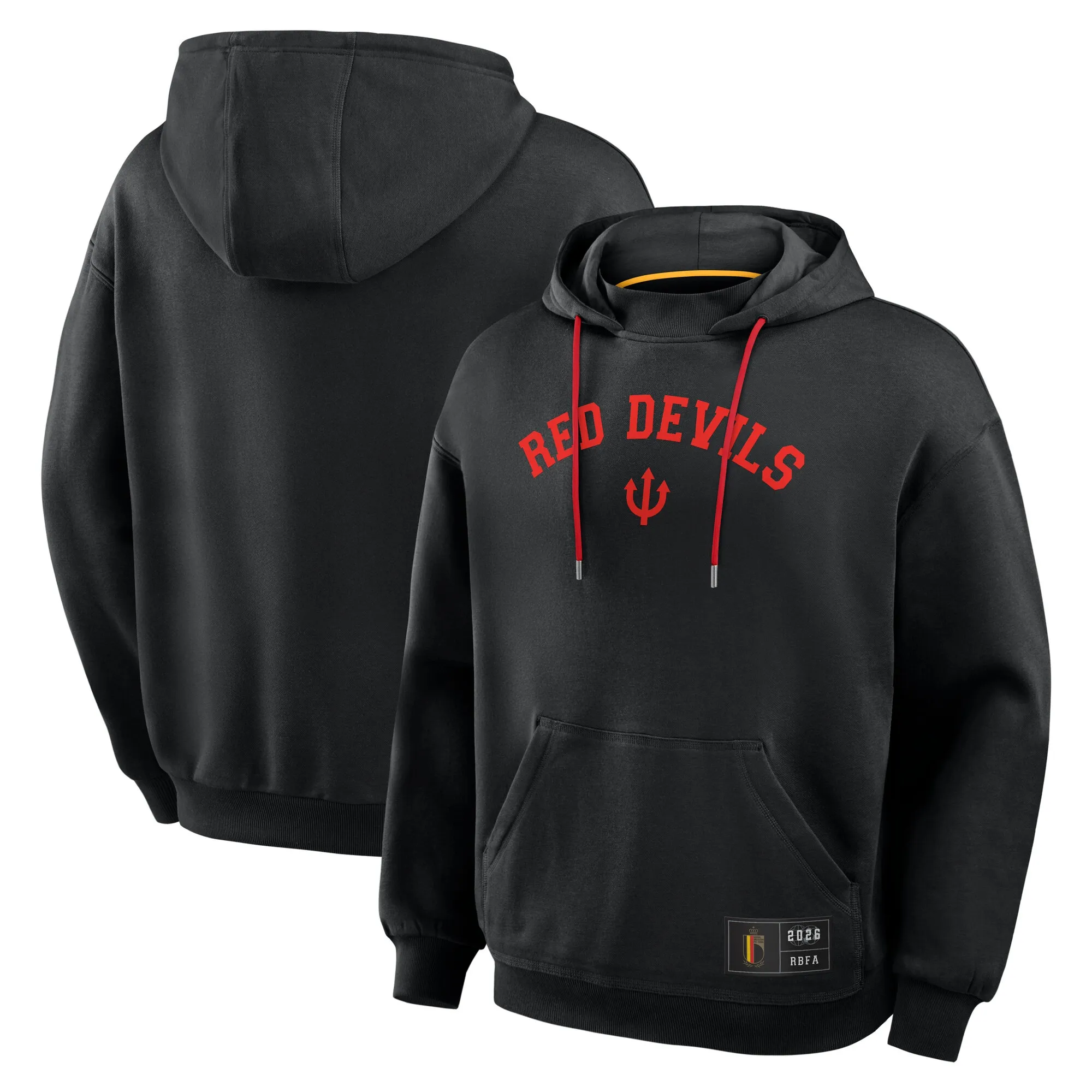 Belgium Oversized Hoodie - Black - Mens