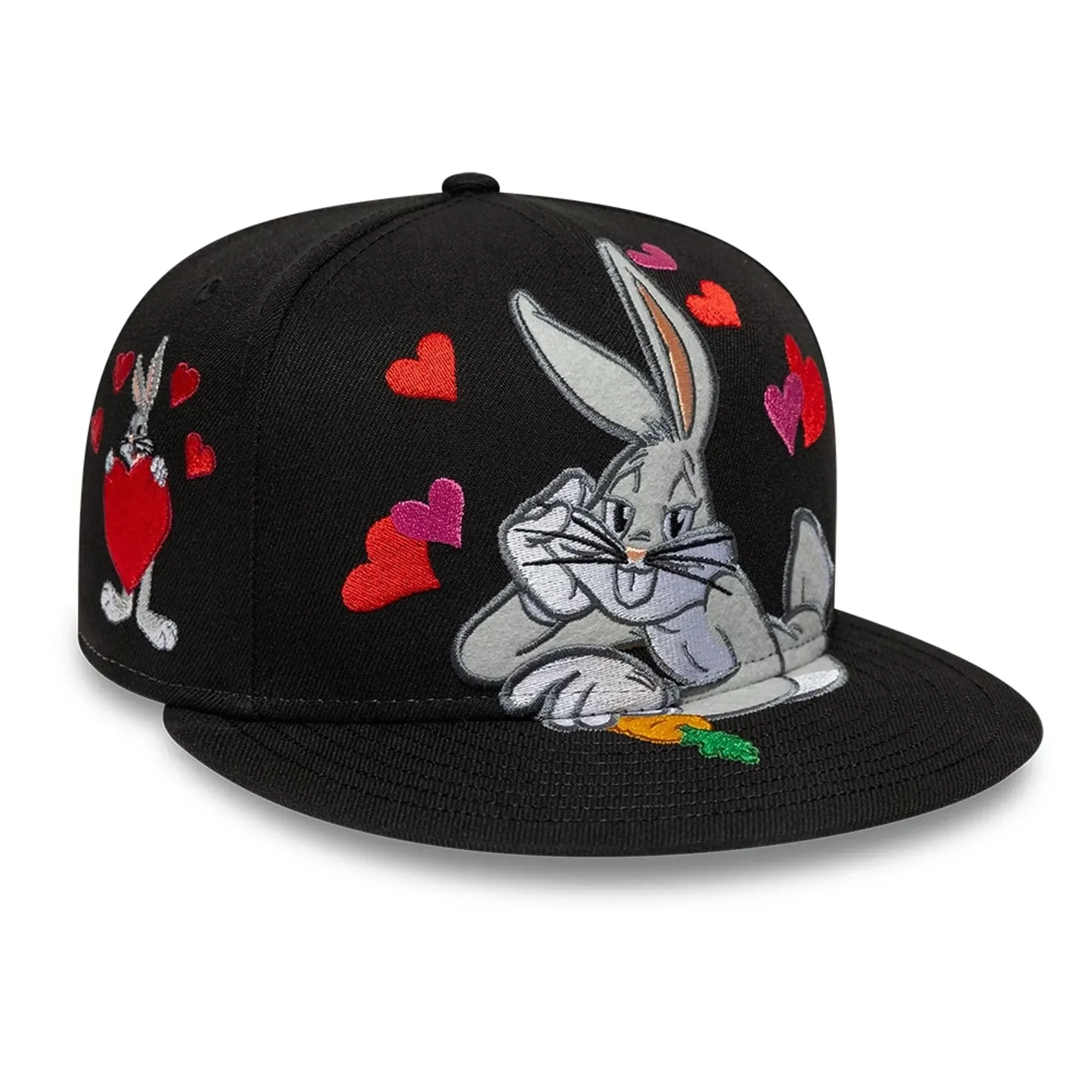 Bugs Bunny Heart Black 59FIFTY Fitted Cap New Era Cap adult unisex ...