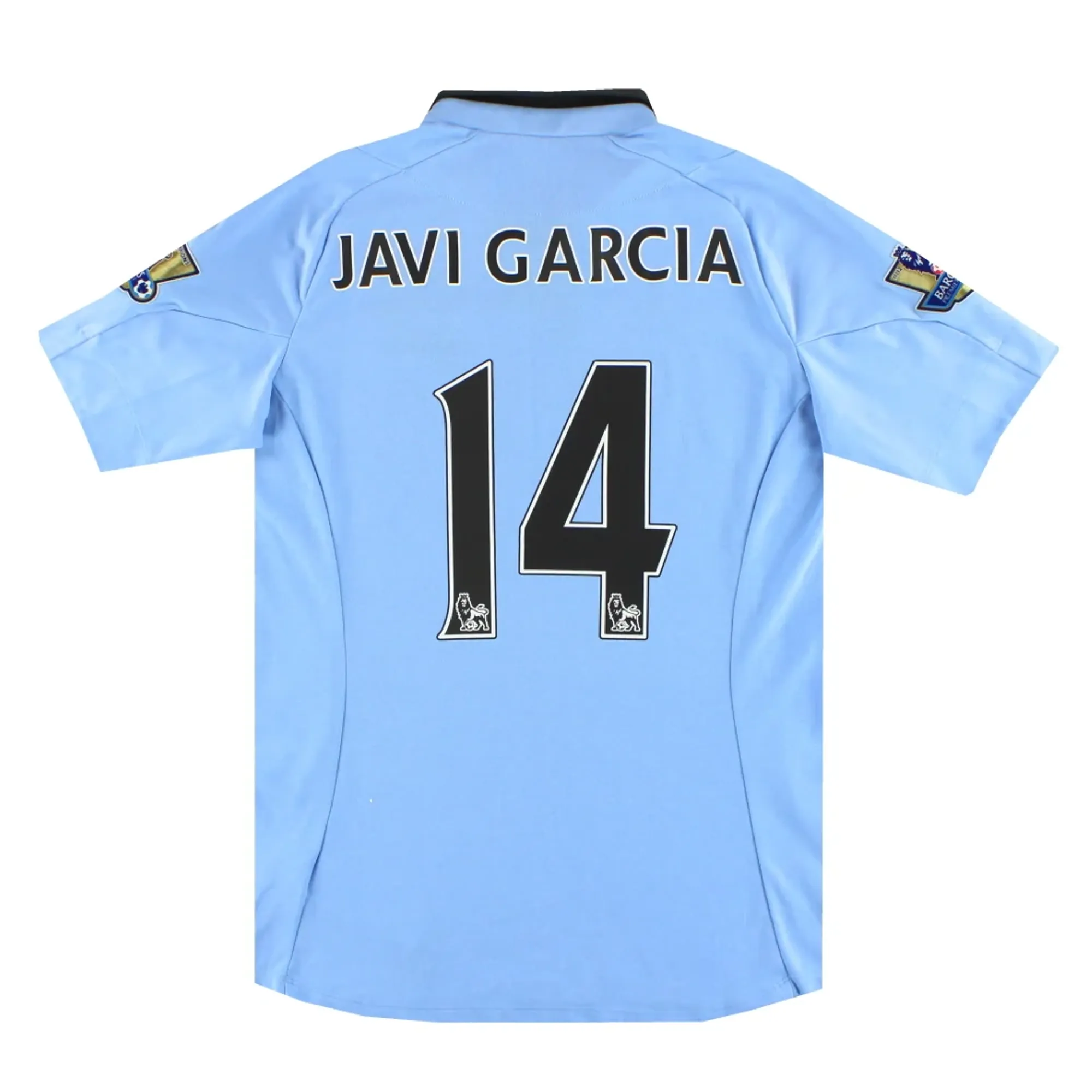 2012-13 Manchester City Umbro Home Shirt Javi Garcia #14 M - Manchester City / Excellent 
