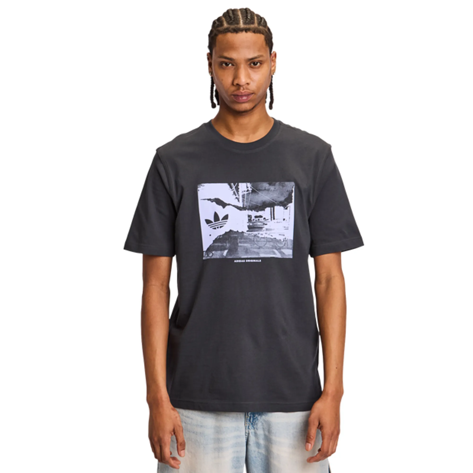 Adidas Graphics Men T-Shirts - Grey
