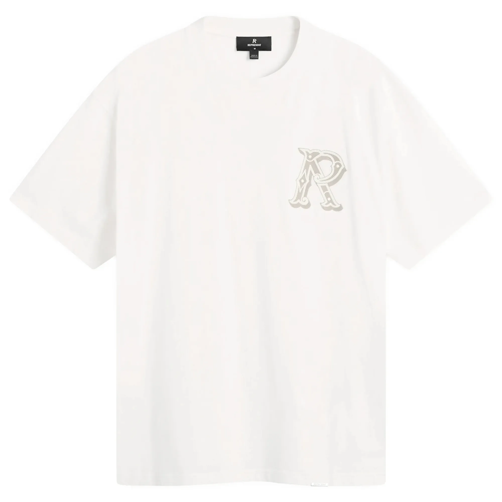 Represent Men's Western Initial T-Shirt Flat White