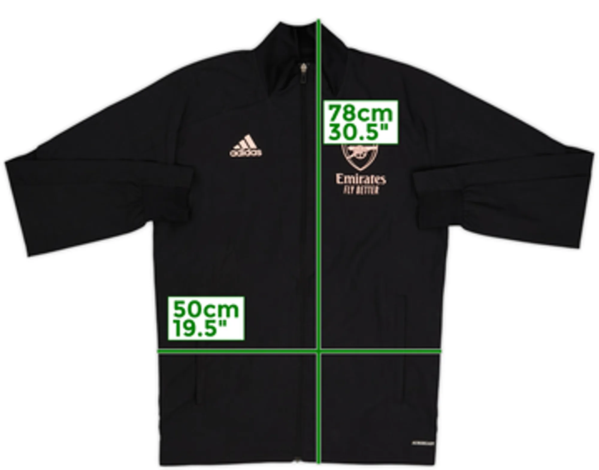 2020-21 Arsenal adidas Track Jacket - 7/10 - (S)