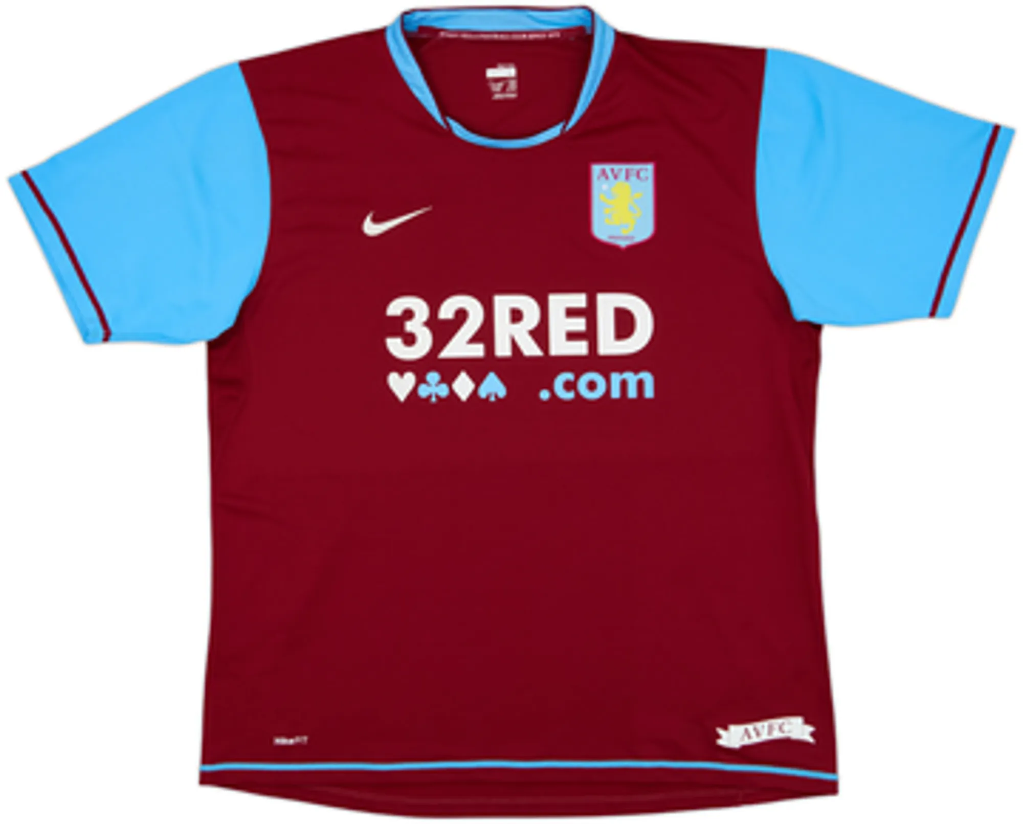 2007-08 Aston Villa Home Shirt Carew #10 - 8/10 - (L)