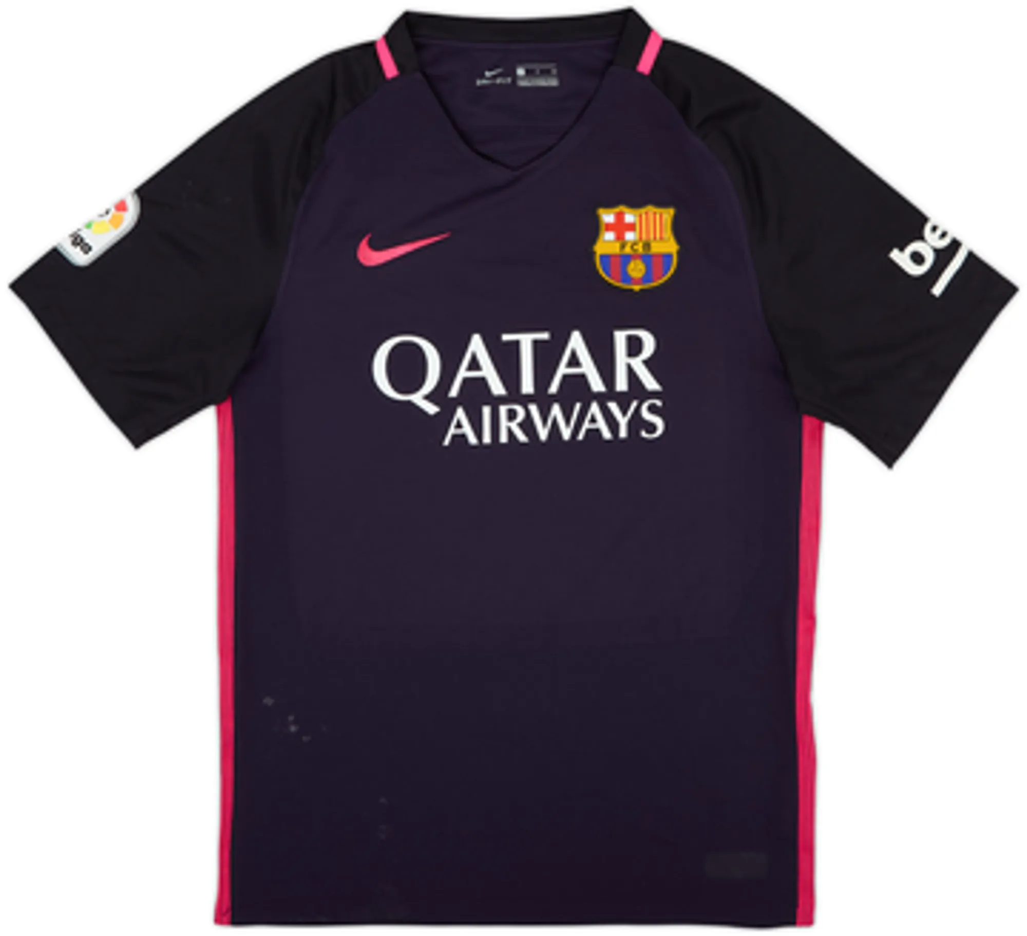2016-17 Barcelona Away Shirt Suarez #9 - 5/10 - (S)