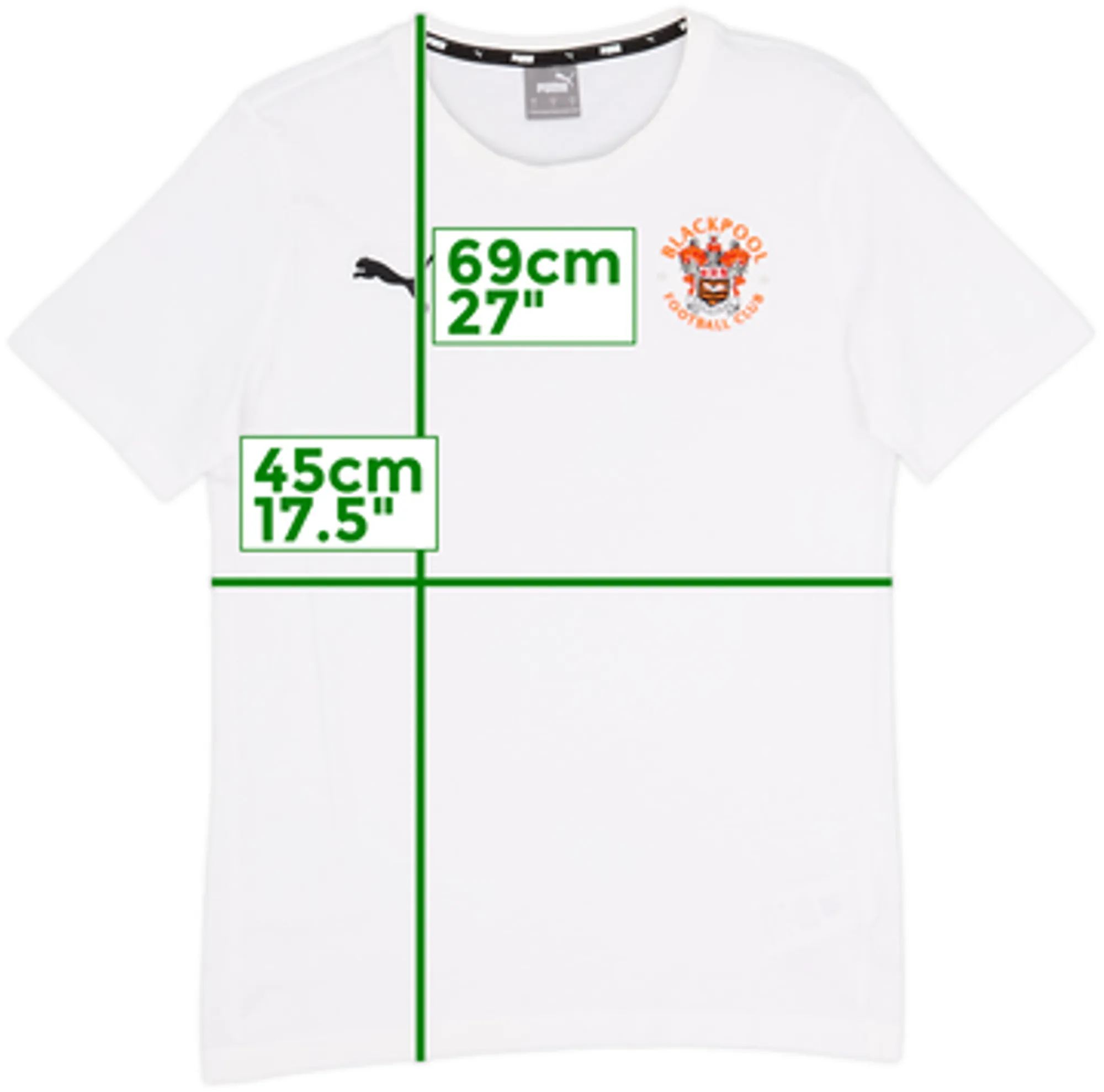 2020-21 Blackpool Puma Cotton Tee - 9/10 - (S)
