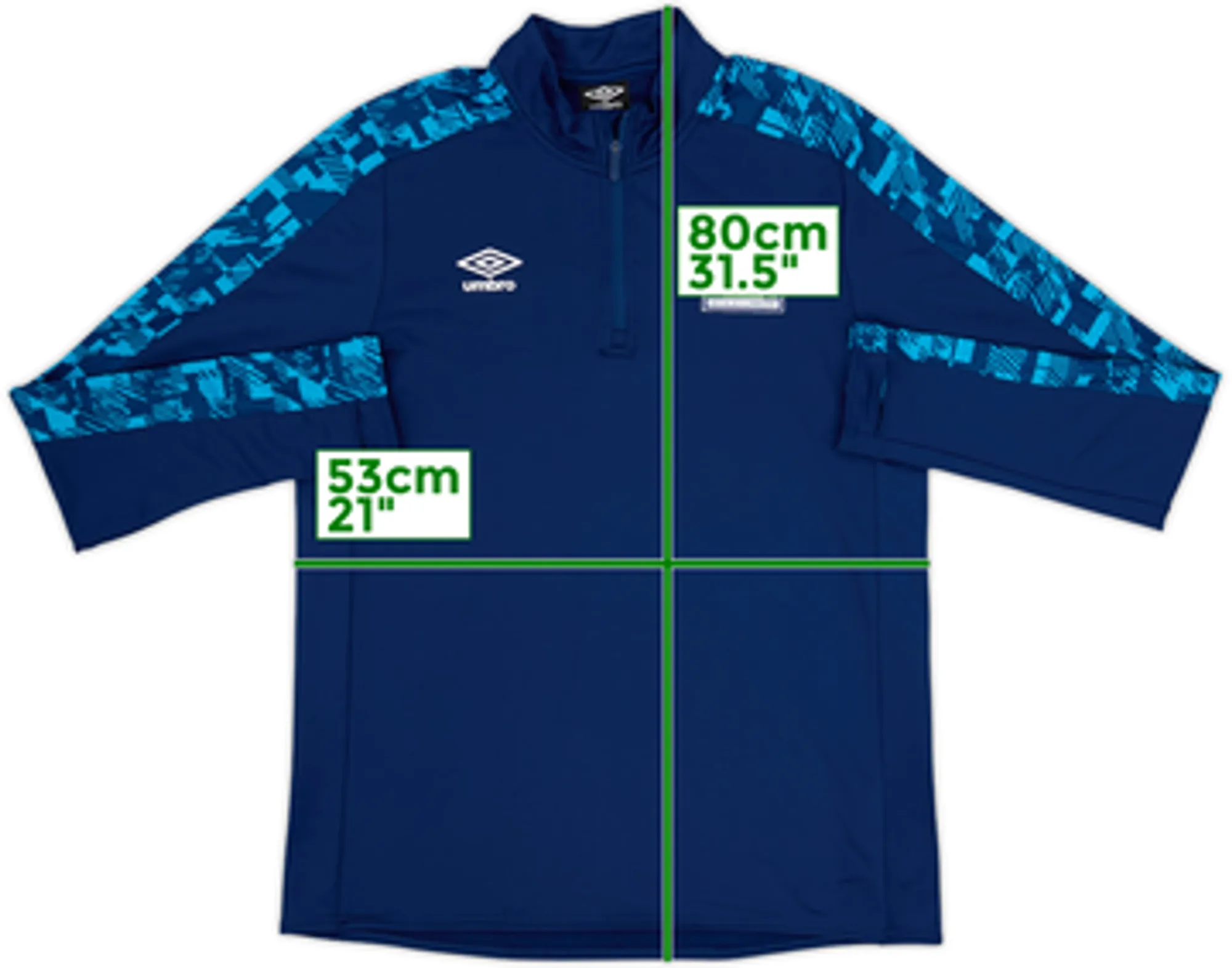 2017-18 Blackburn Umbro 1/4 Zip Training Top - 8/10 - (L)