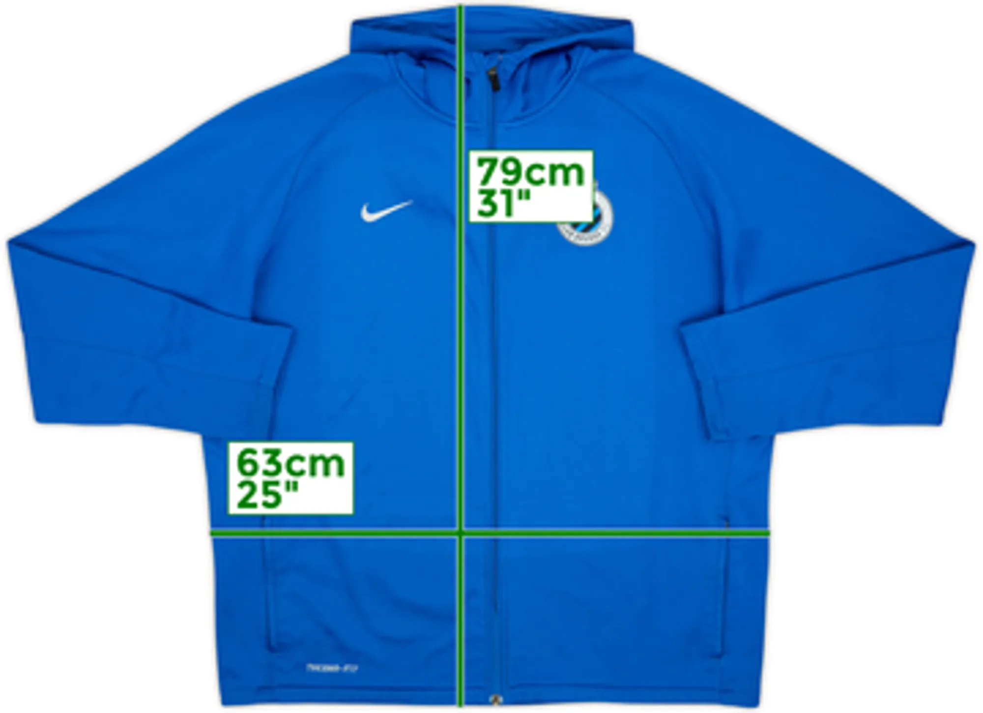 2013-14 Club Brugge Nike Hooded Track Jacket - 6/10 - (XXL)