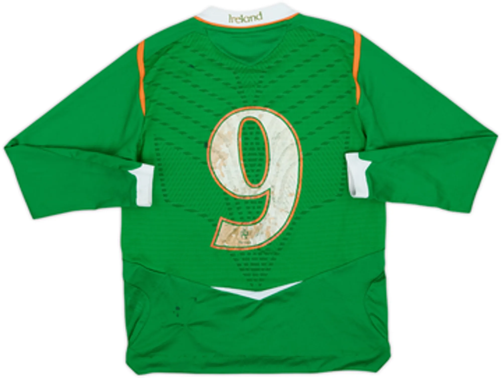 2008-10 Ireland Home L/S Shirt #9 - 5/10 - (7-8 Years)