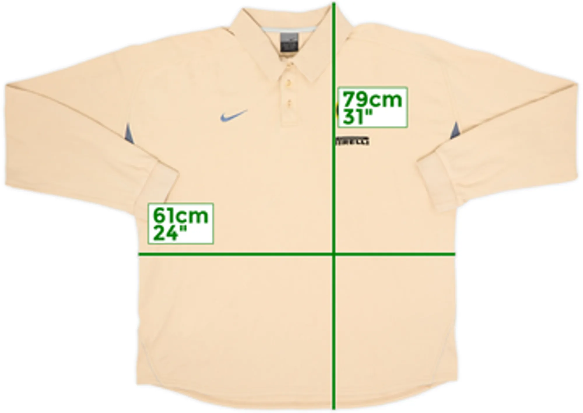 2002-03 Inter Milan Nike Polo L/S Shirt - 8/10 - (XL)