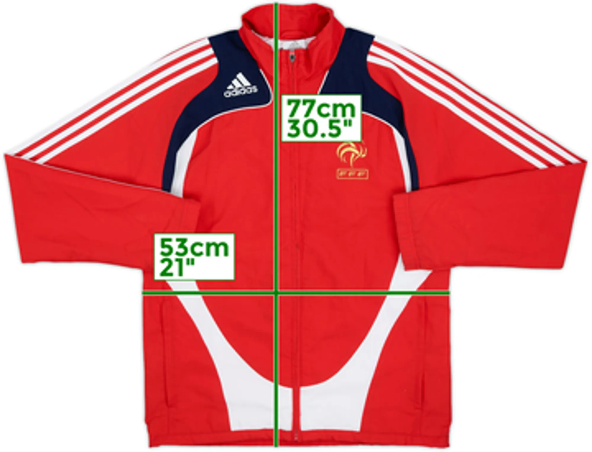 2008-09 France adidas Track Jacket - 6/10 - (S)