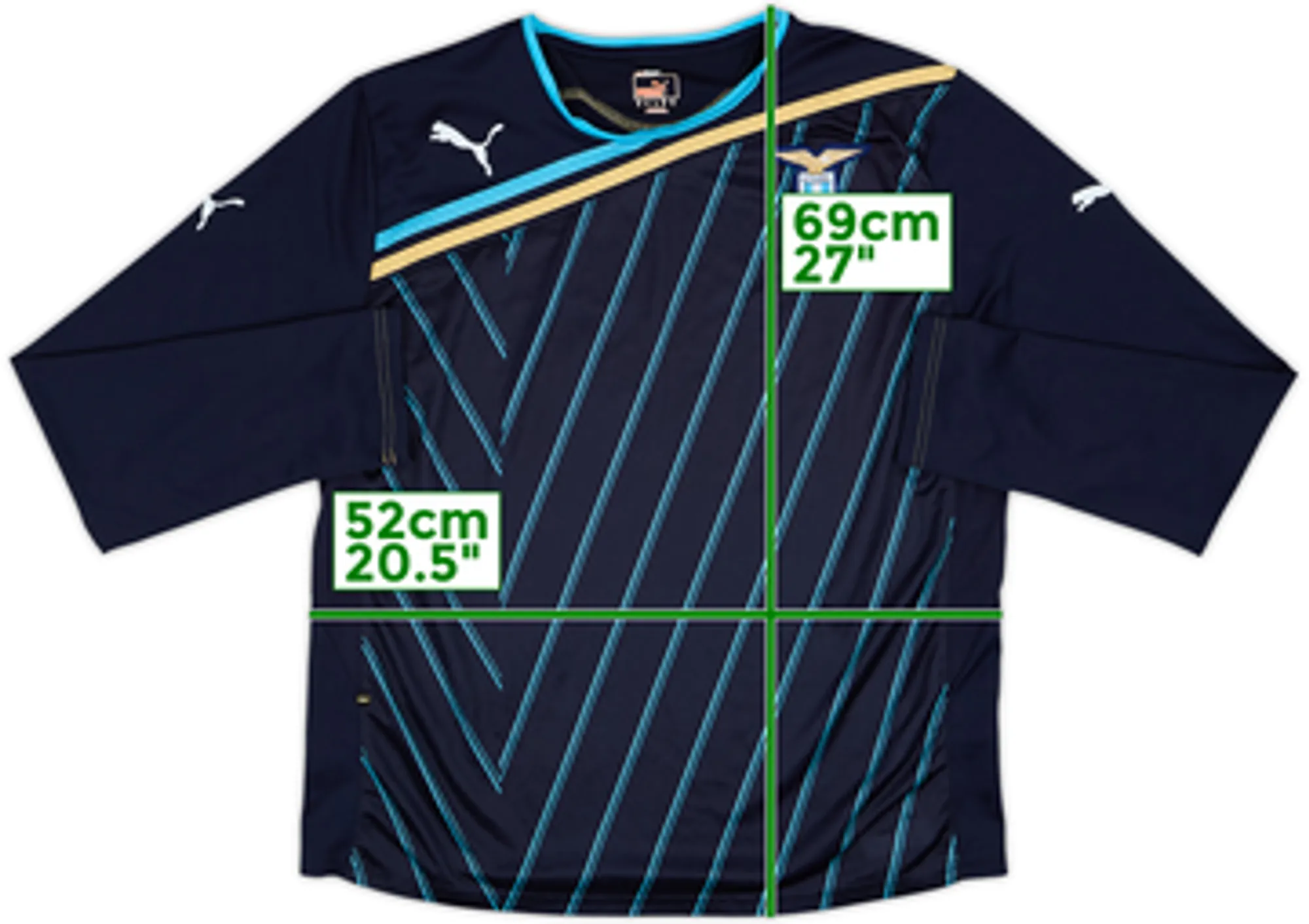 2011-12 Lazio Puma Training L/S Shirt - 9/10 - (XL)