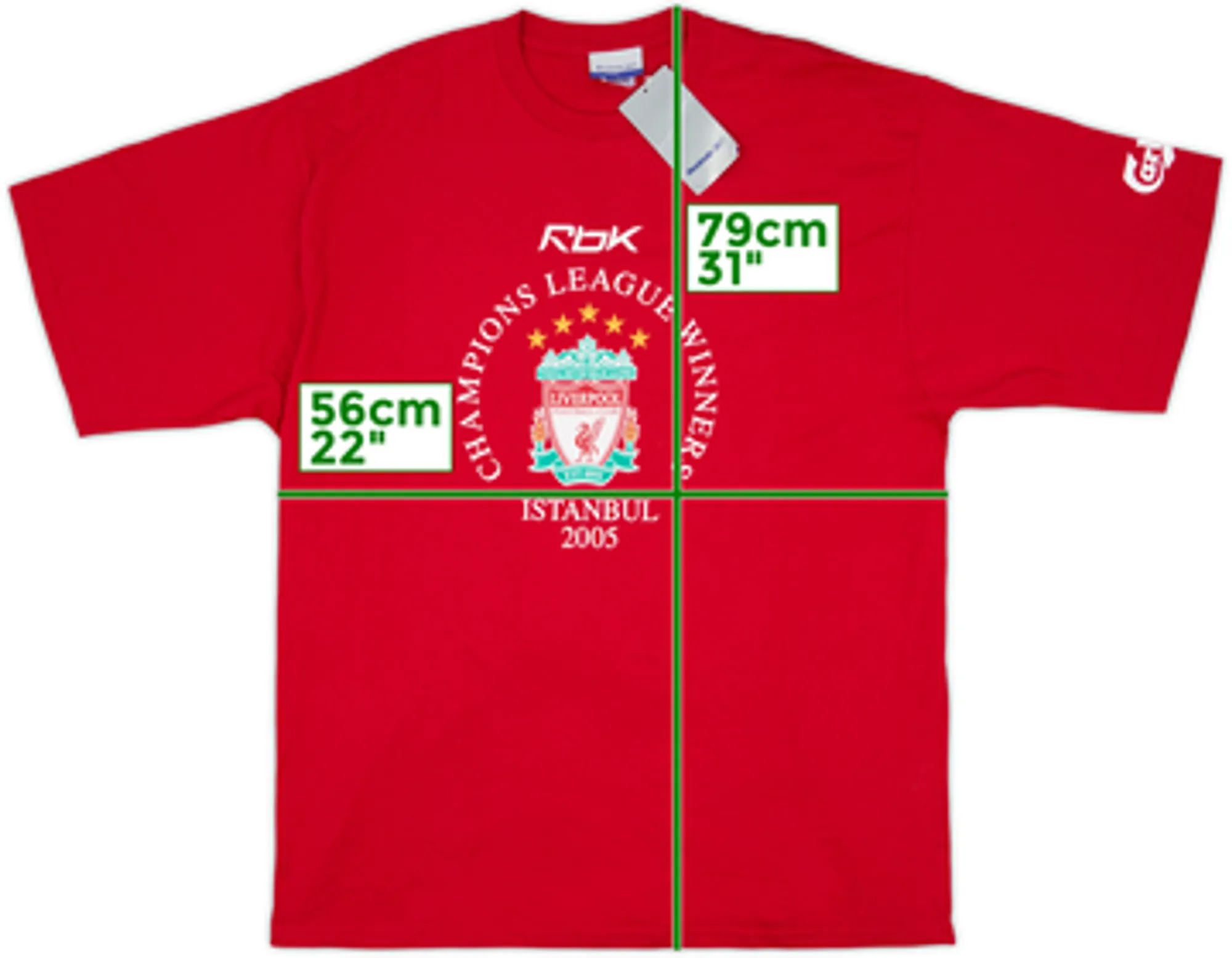 2005-06 Liverpool 'Champions League Winners' Cotton Tee (XXL)