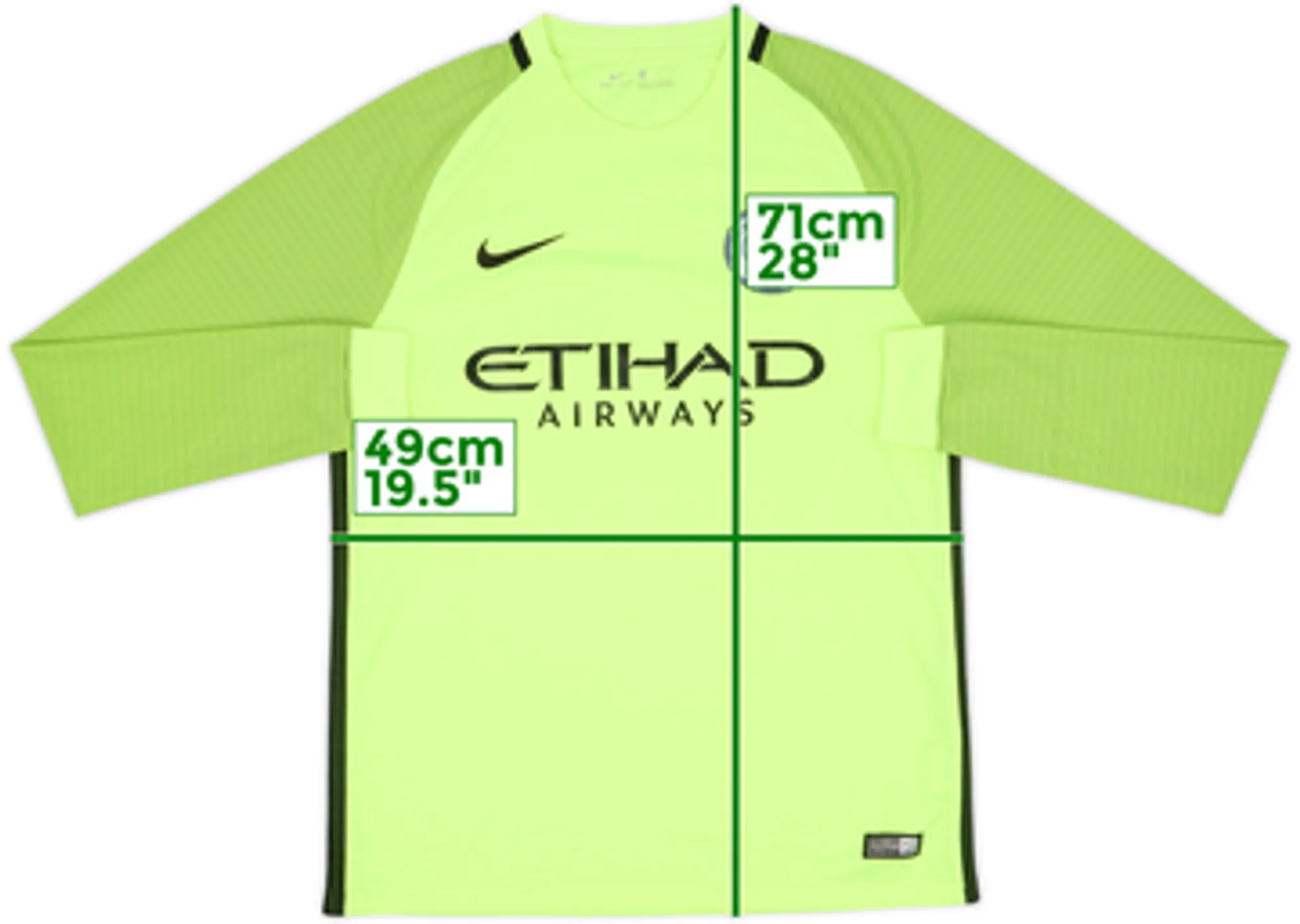 2016-17 Manchester City GK Shirt - 9/10 - (M)
