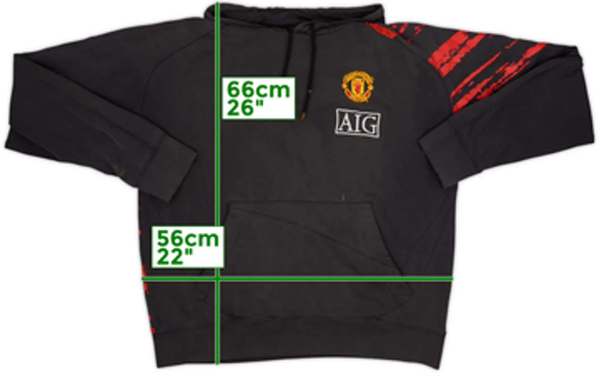 2007-08 Manchester United Nike Hooded Top - 7/10 - (L)