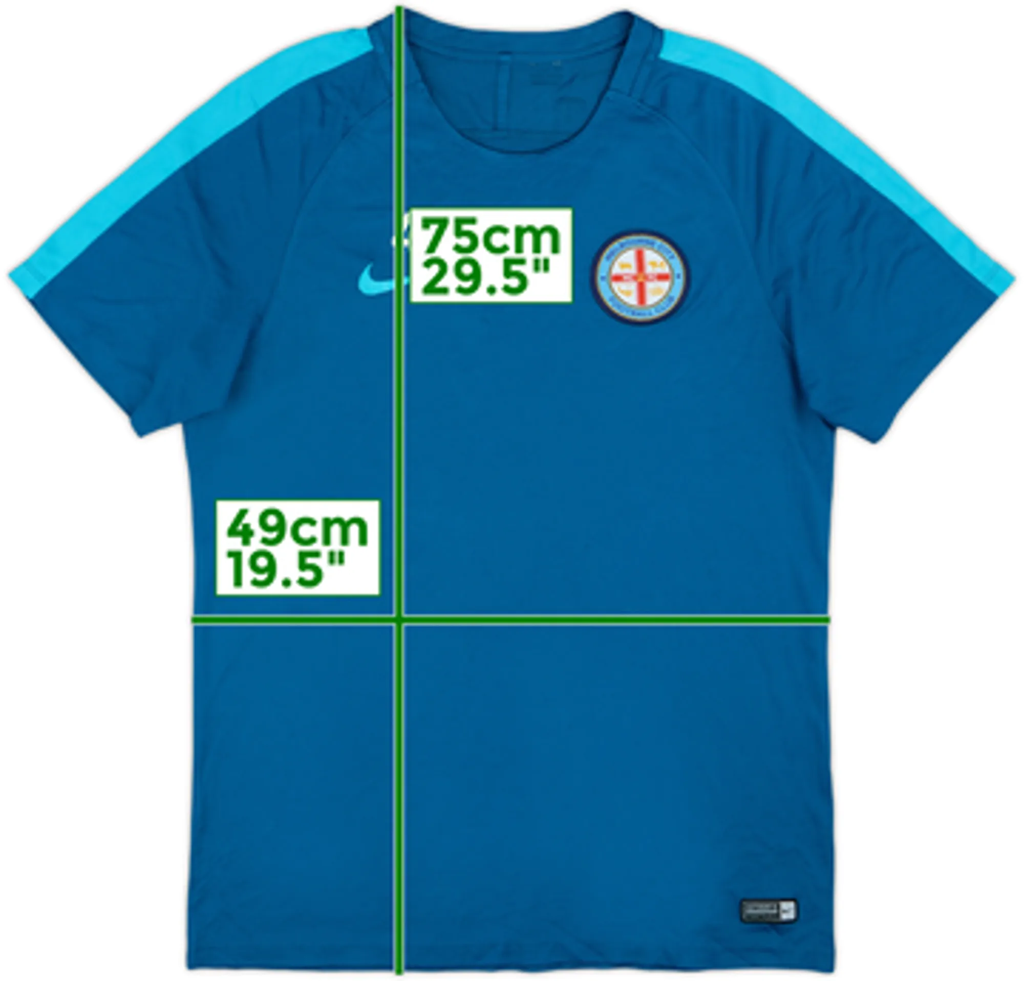 2017-18 Melbourne City Nike Player Issue Training Shirt #4 - 7/10 - (L)