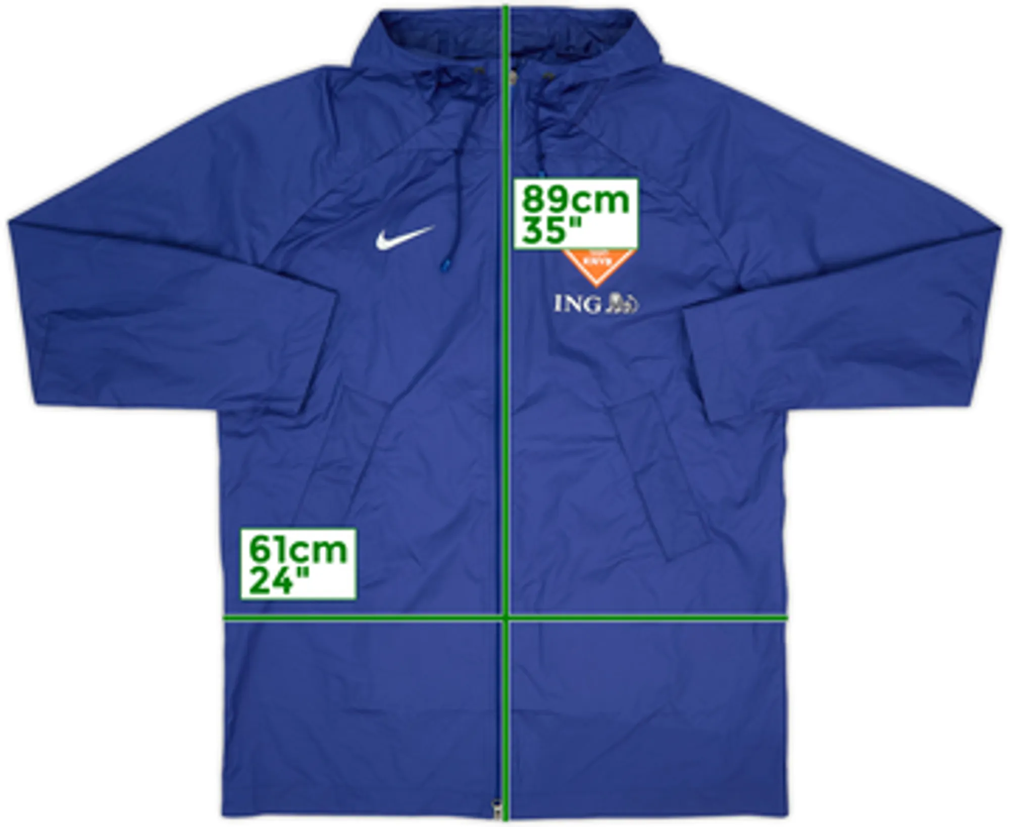 2022-23 Netherlands Nike Hooded Rain Jacket - 8/10 - (L)