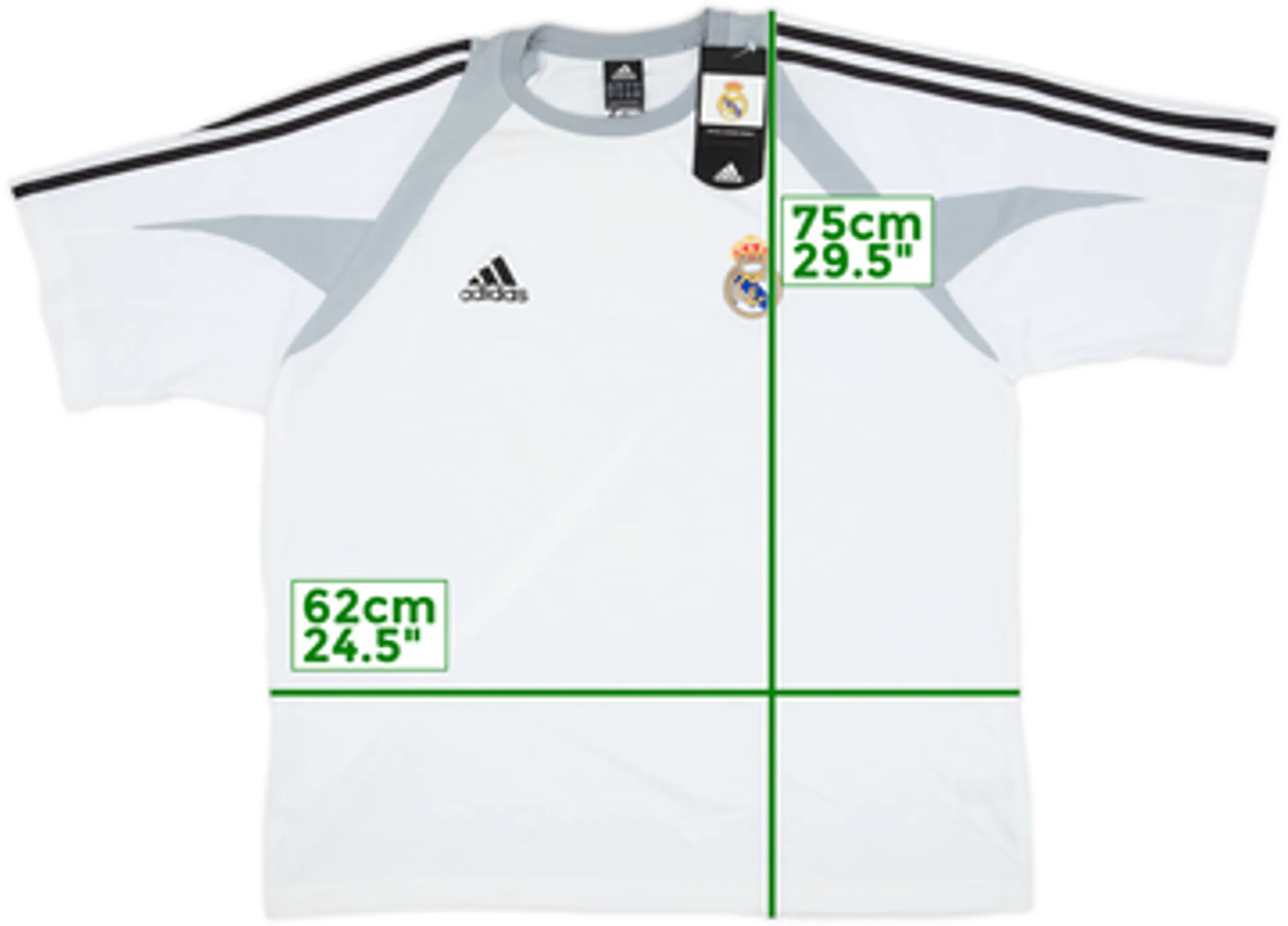 2004-05 Real Madrid adidas Cotton Tee (L/XL)