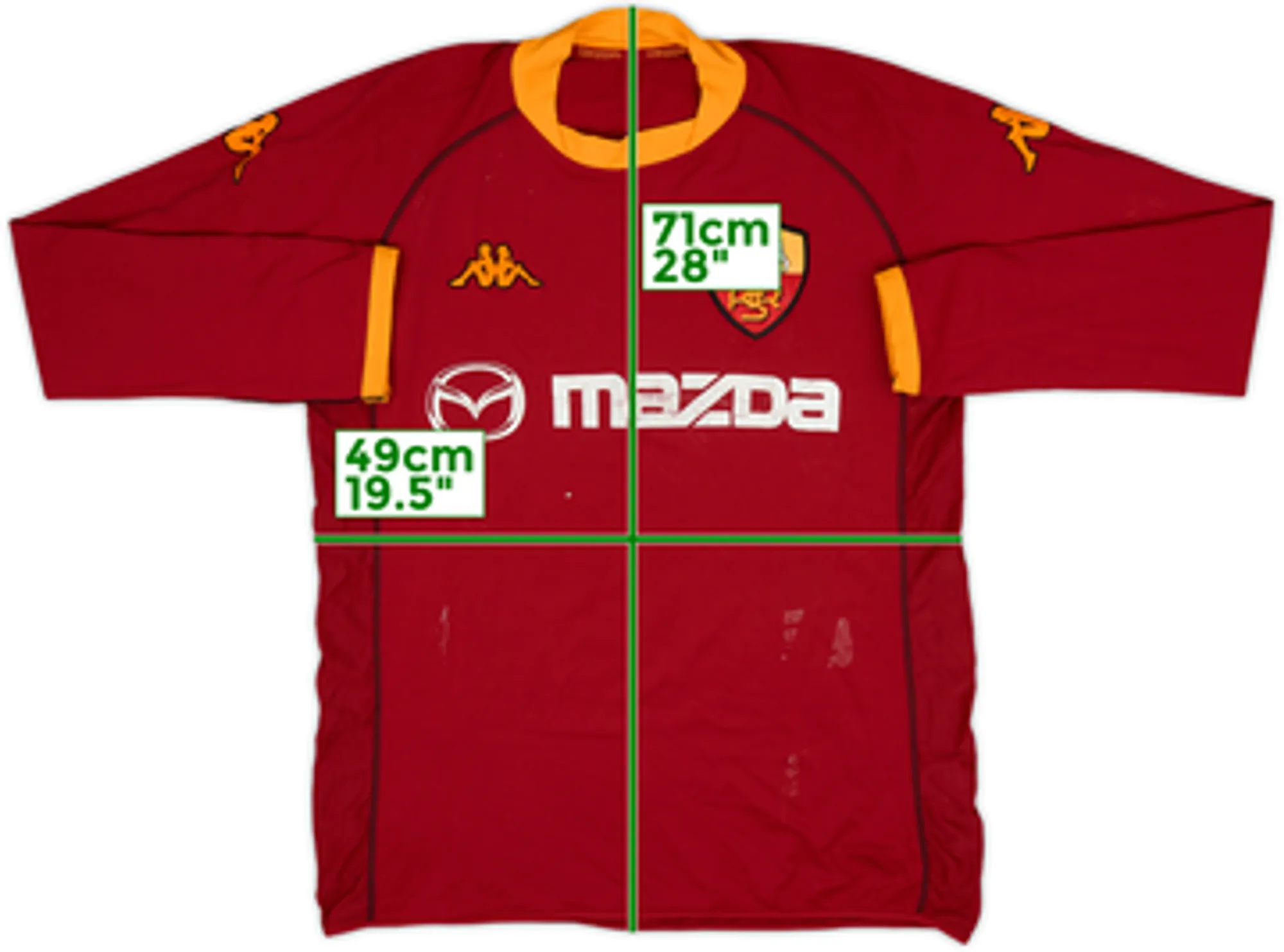 2002-03 Roma Home L/S Shirt - 5/10 - (XL)