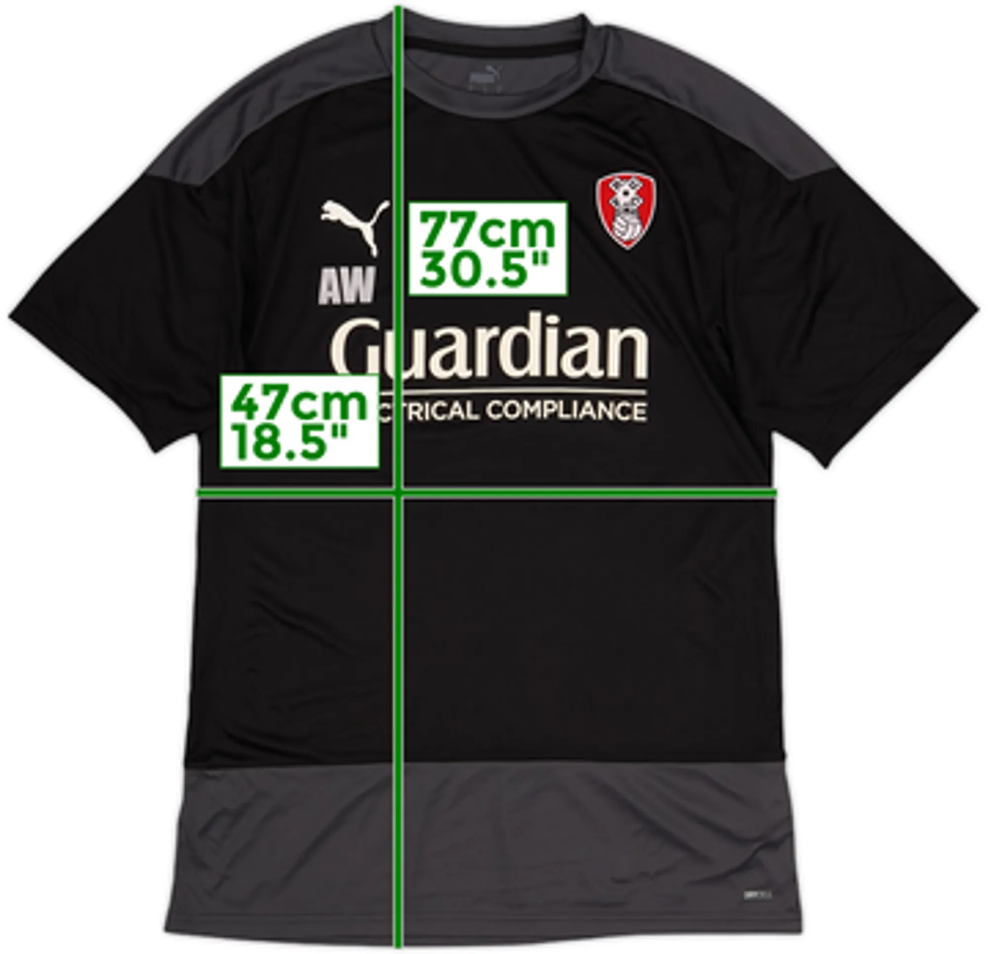 2019-20 Rotherham Staff Issue Puma Training Shirt AW - 8/10 - (XL)