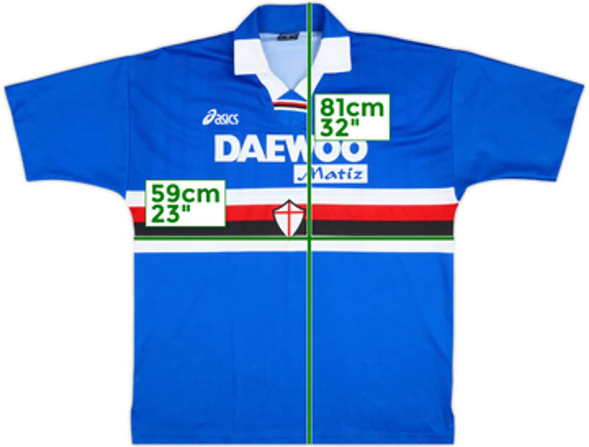1998-99 Sampdoria Home Shirt - 9/10 - (XL)