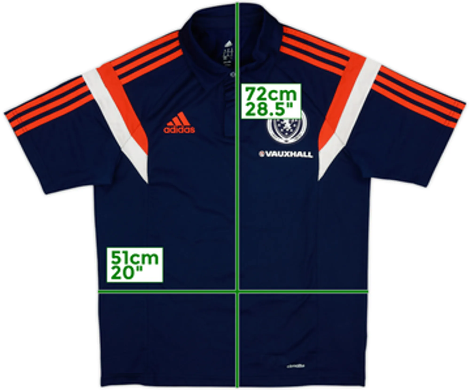 2013-14 Scotland adidas Polo Shirt - 9/10 - (L)