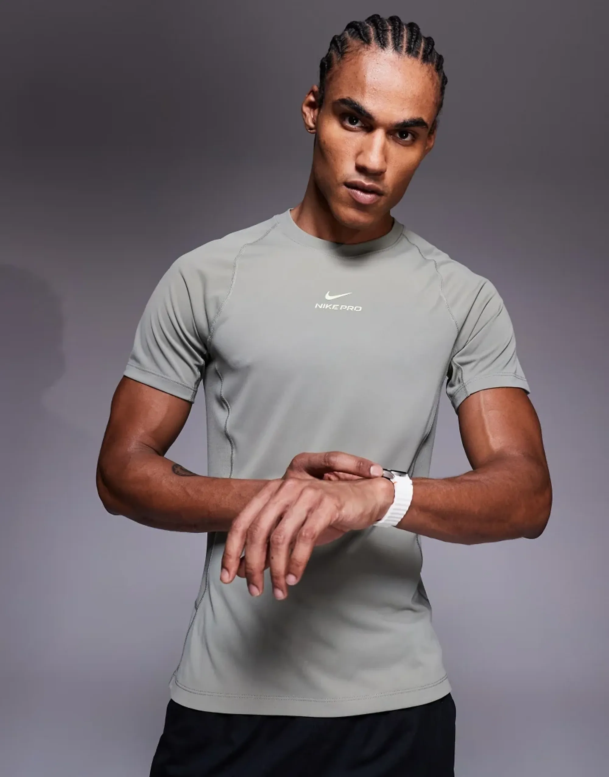 Nike Training Pro Muscle Fit Top In Green