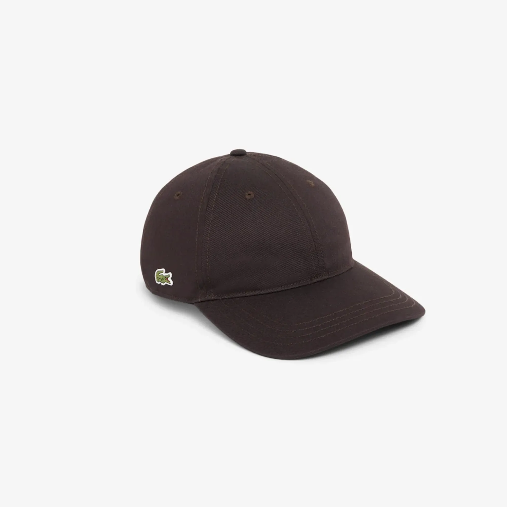 Lacoste Cotton Twill Cap - Brown