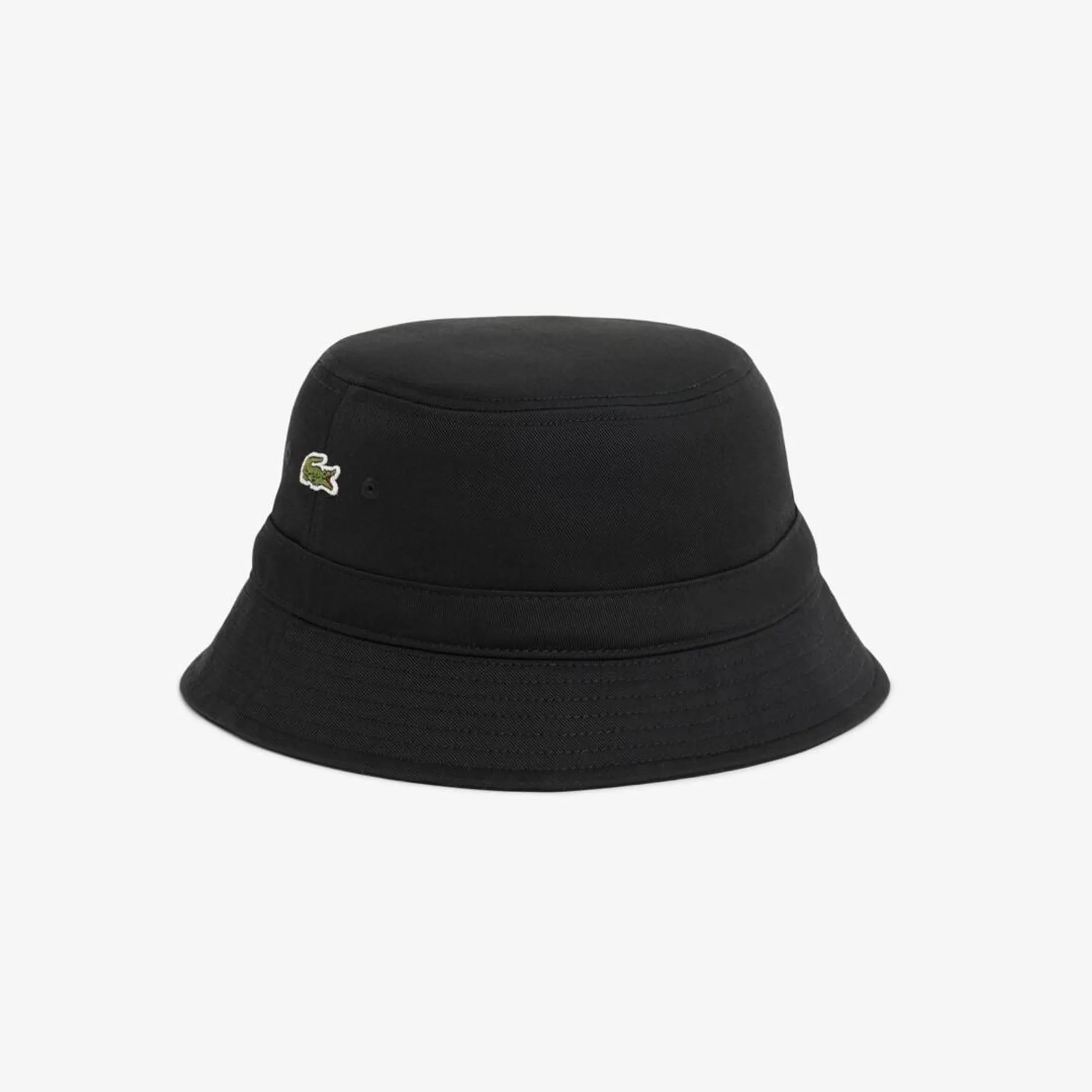 Lacoste Lined Cotton Twill Bucket Hat - Noir