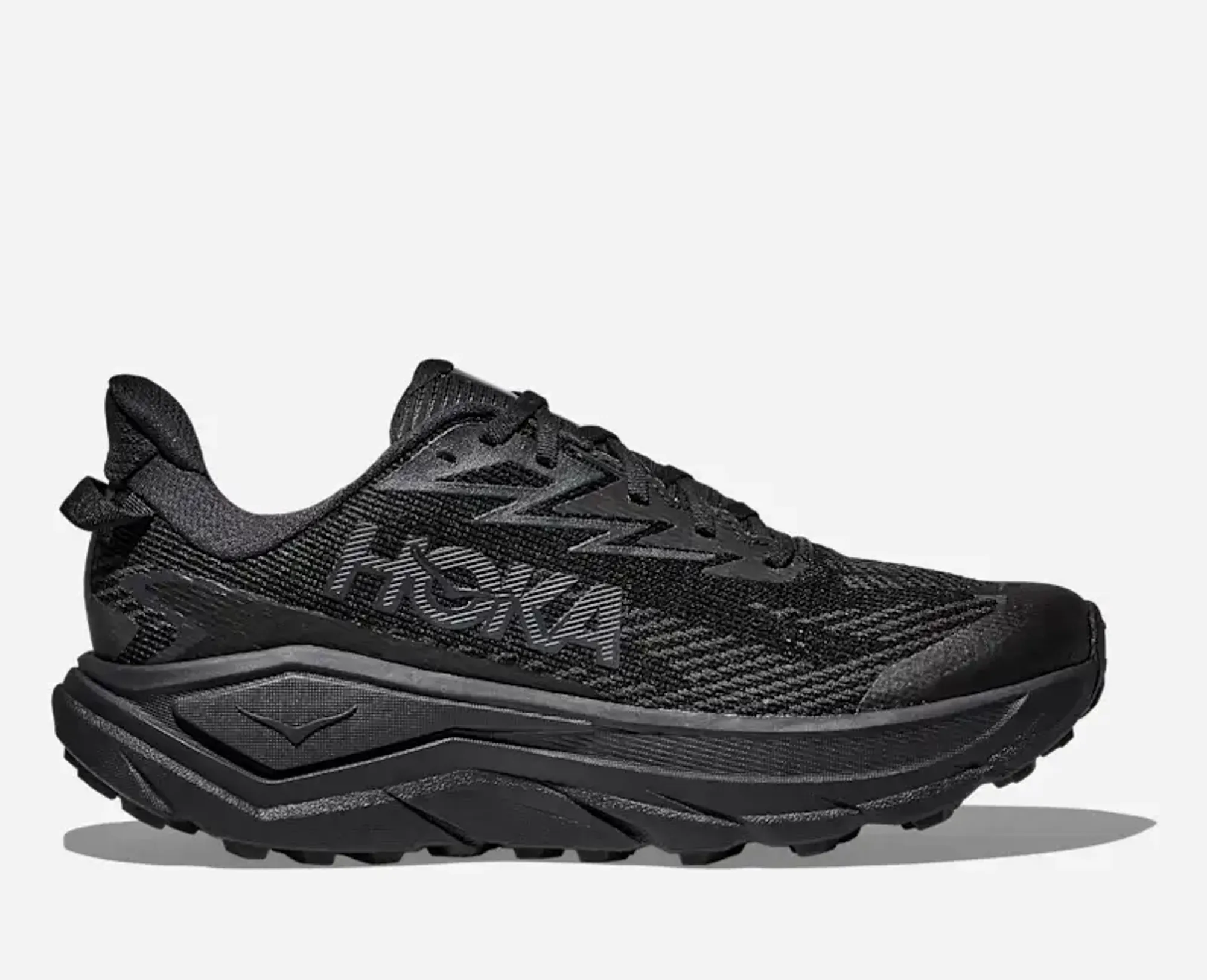 Hoka Men's Challenger 8 Gore-Tex Trail Shoes In Black/Carbon Black