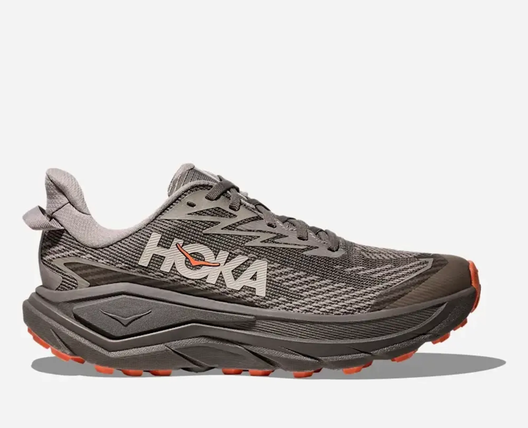 Hoka Women's Challenger 8 Gore-Tex Trail Shoes In Cement/Gravel
