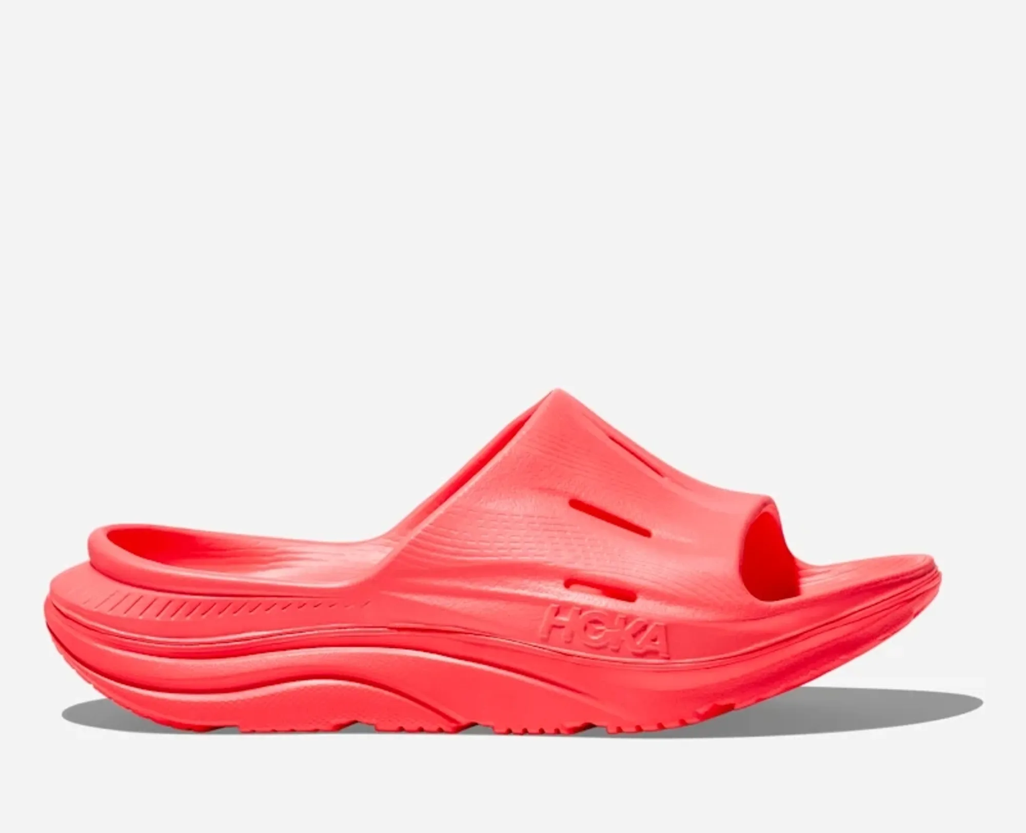 Hoka Ora Recovery Slide 3 In Neon Flame/Neon Flame