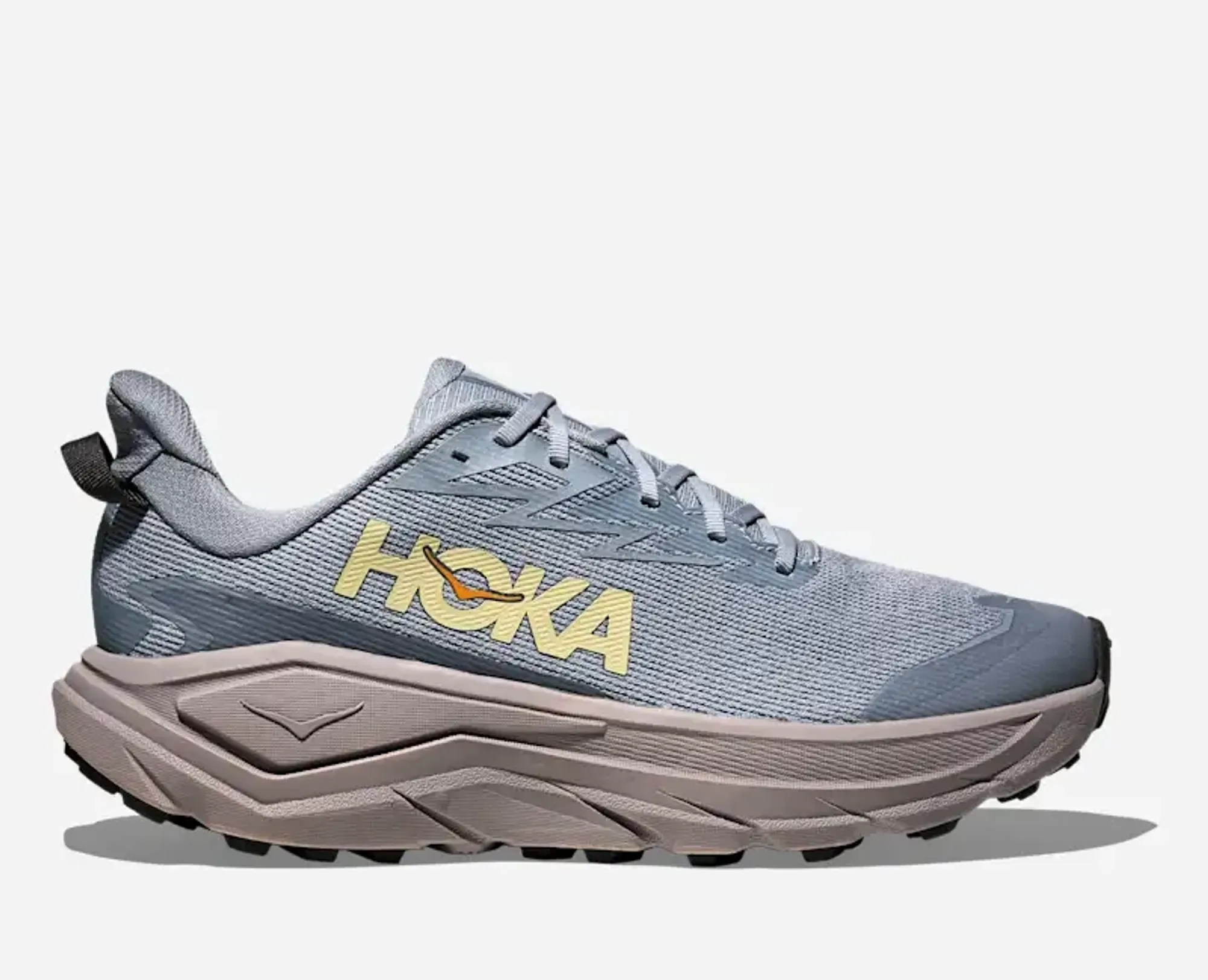 Hoka Men's Challenger 8 Gore-Tex Trail Shoes In Washed Blue/Cement