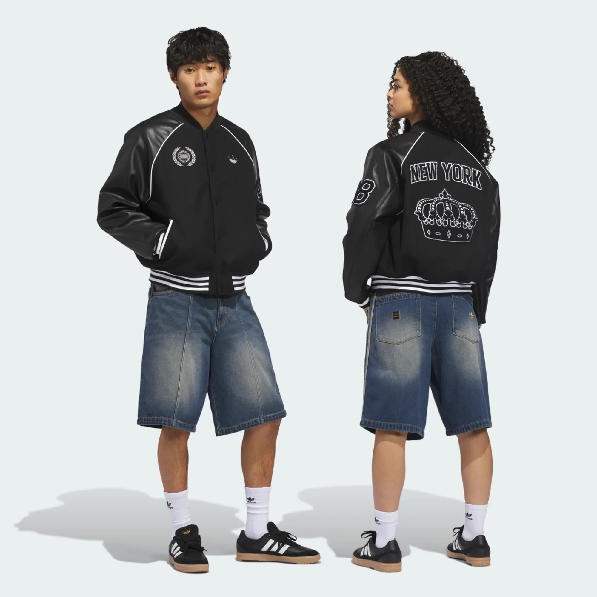 adidas SKATEBOARDING x TYSHAWN WASHED DENIM SHORTS