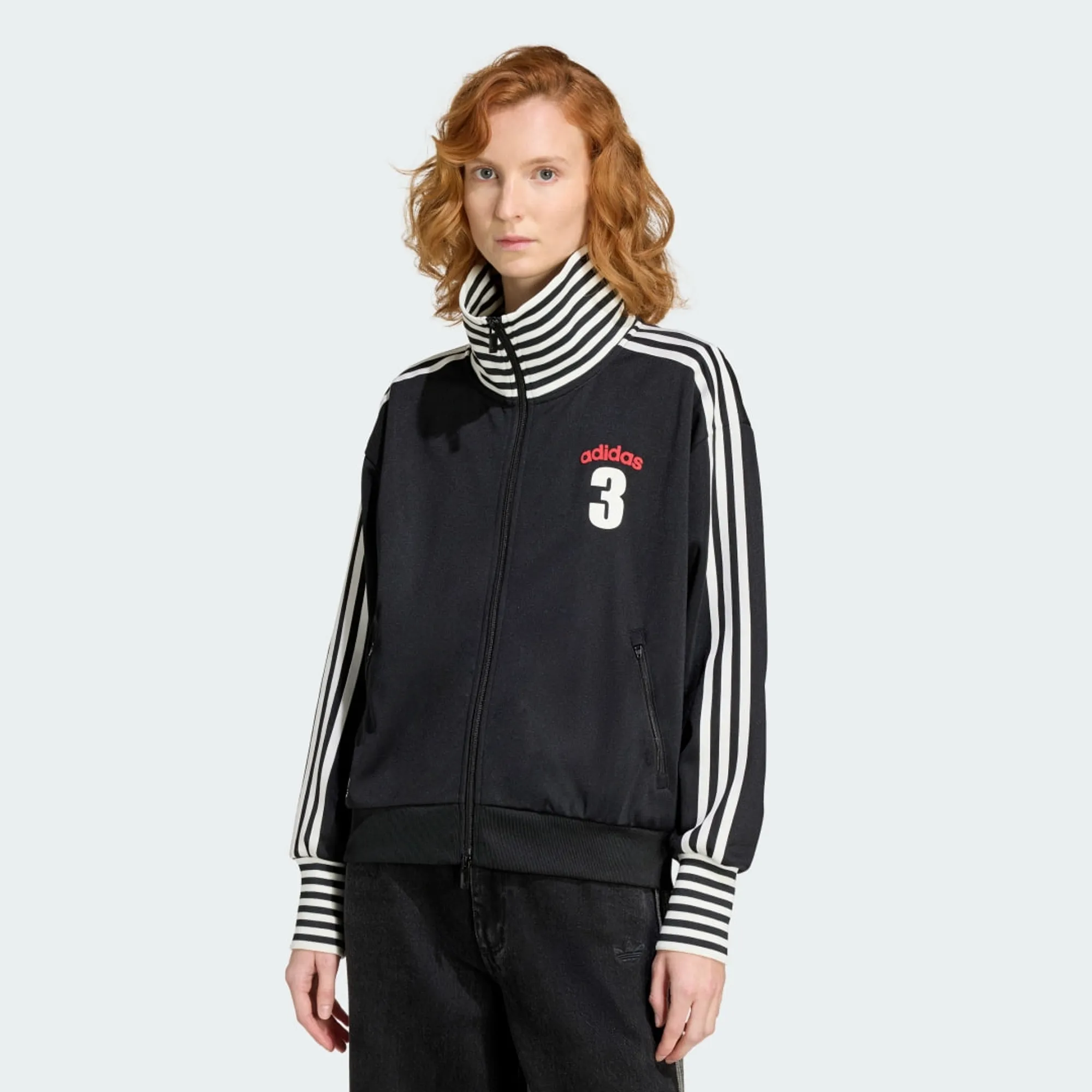 adidas VINTAGE BB TT STRIPED RIB Track Top