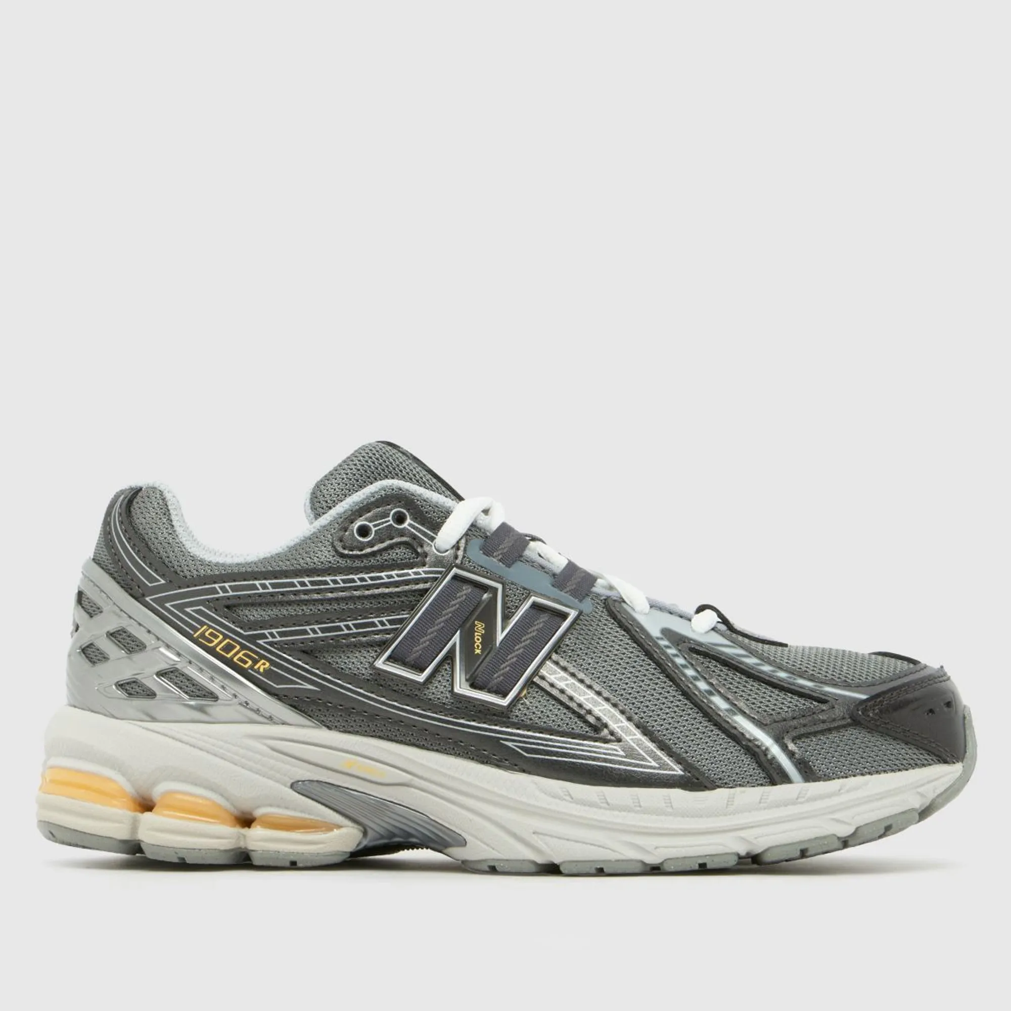 New Balance Kids 1906 Lace in Grey/White Synthetic