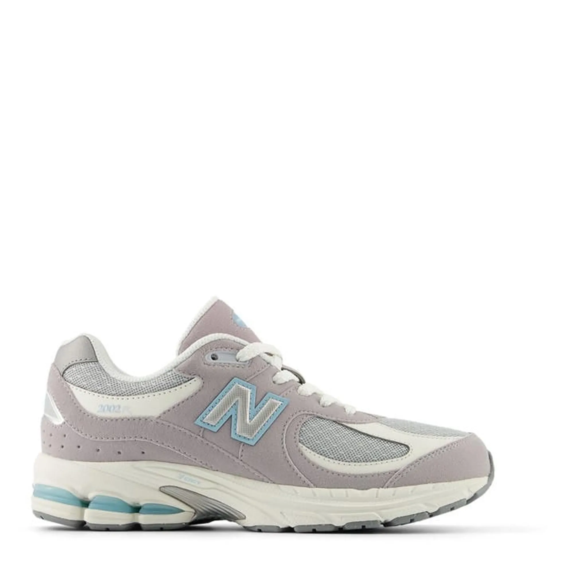 New Balance Kids 2002 Lace in Grey Synthetic