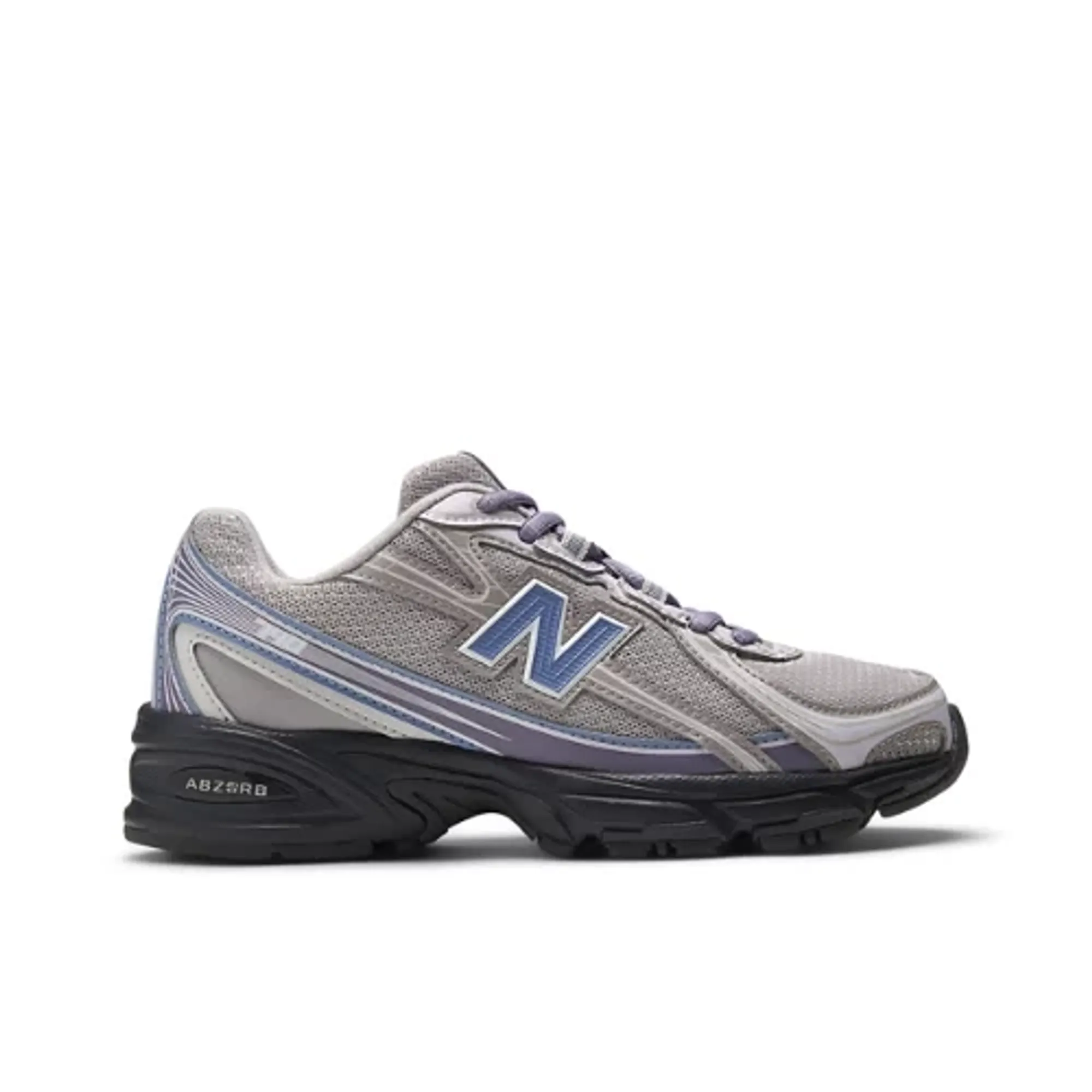 New Balance Kids 740 Lace in Grey/Blue Synthetic
