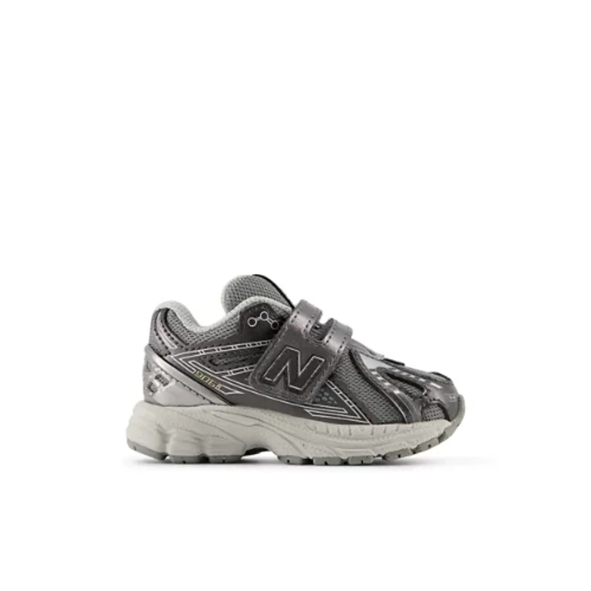 New Balance Infants 1906 Hook & Loop in Grey/White Synthetic