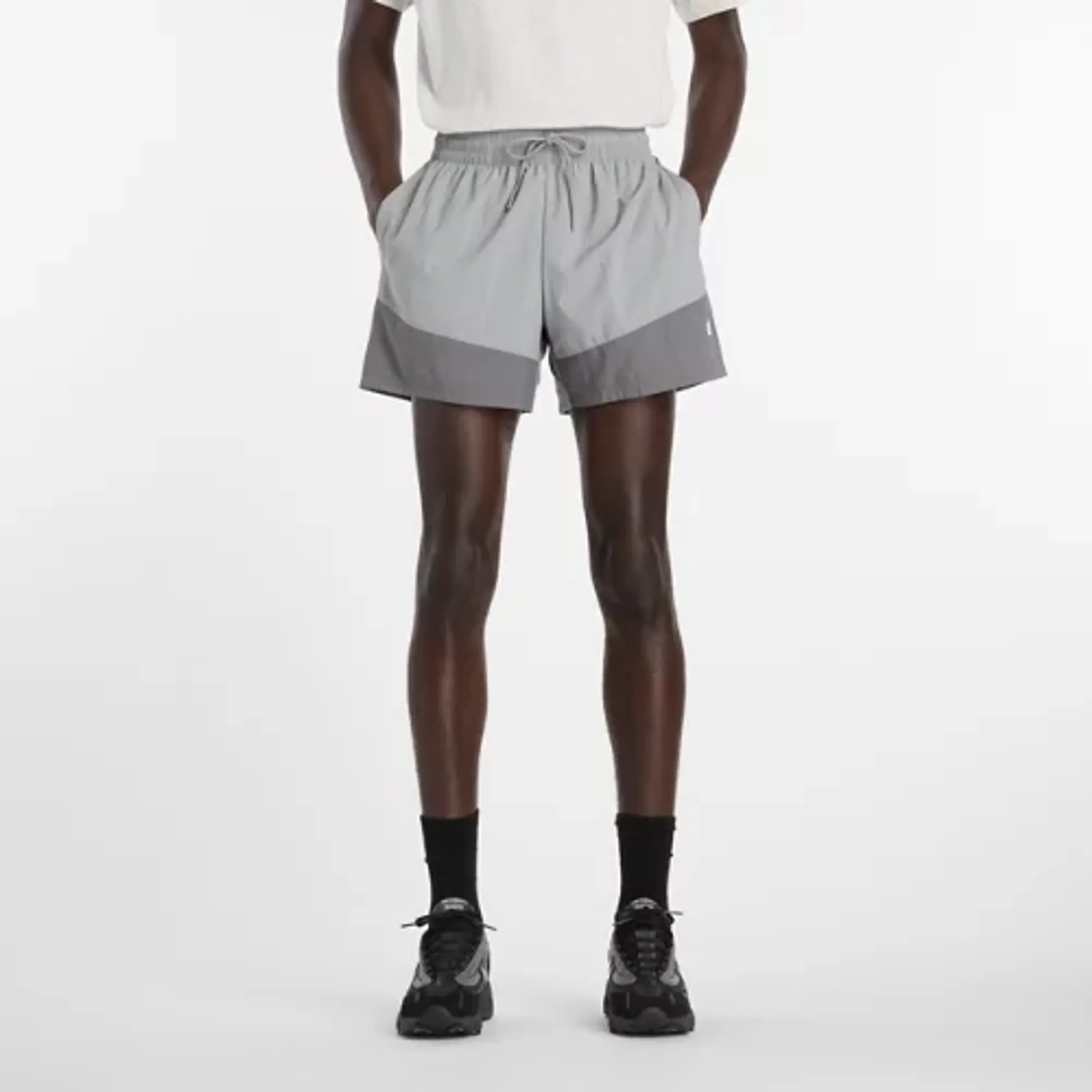 New Balance Men's Sport Legacy Short 5" in Grey Nylon