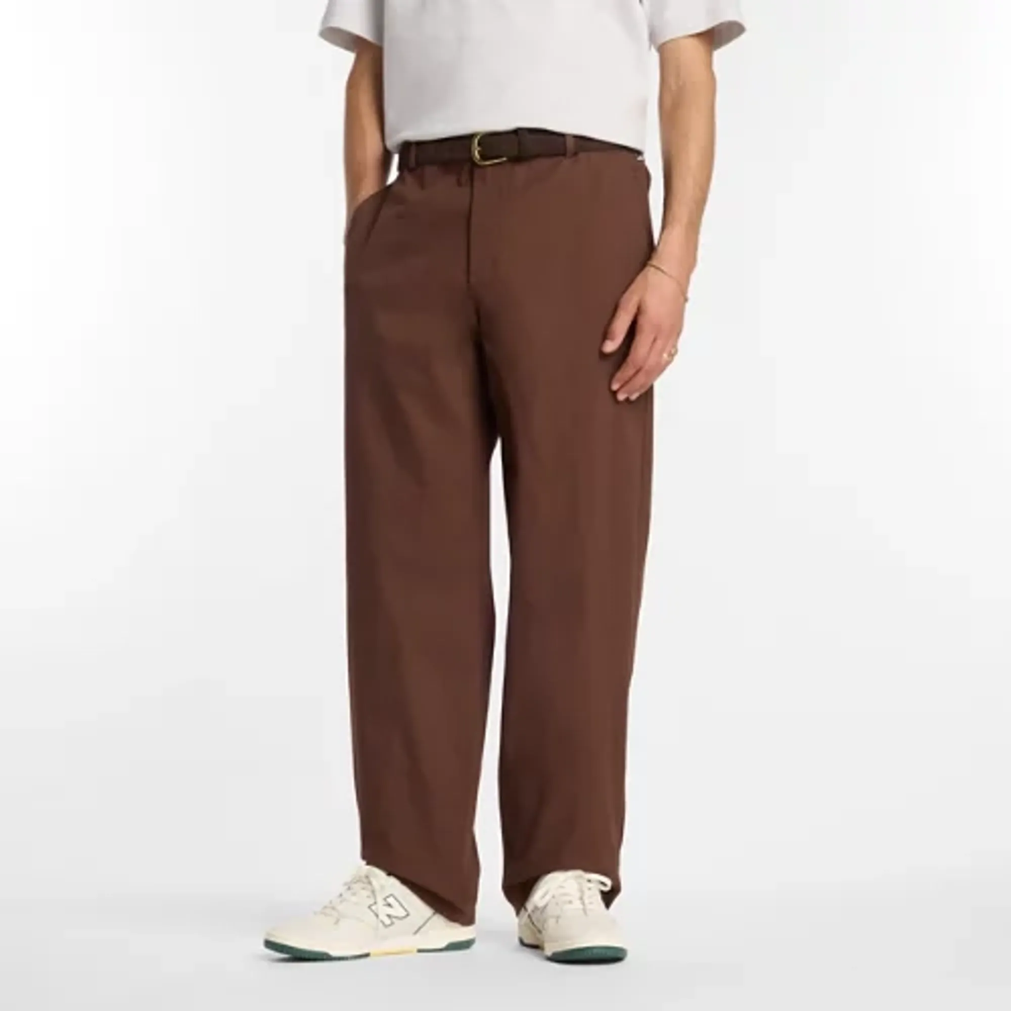 New Balance Men's Numeric Standard Pant 32" in Brown Cotton Twill