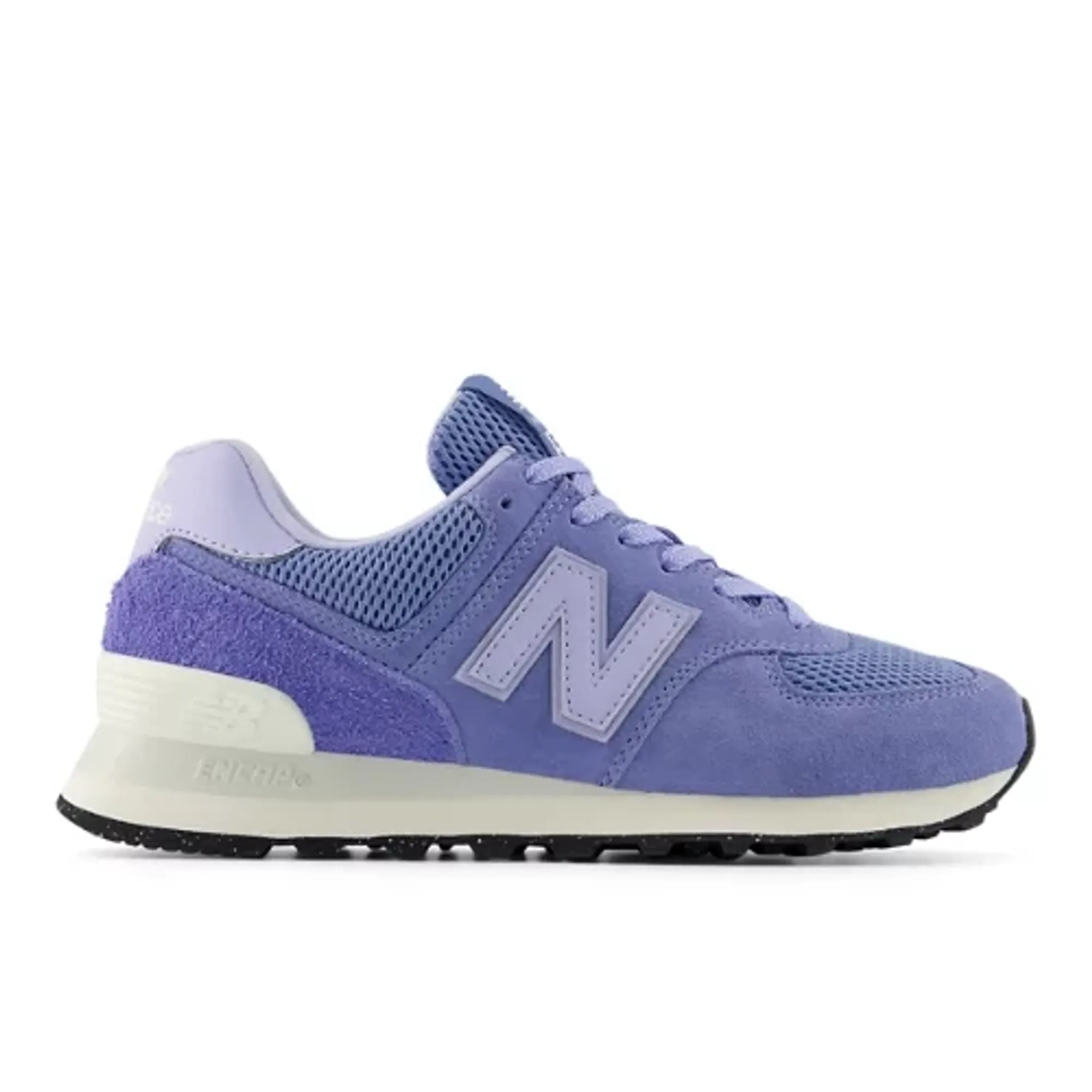 New Balance Women's 574 in Blue/White Suede/Mesh