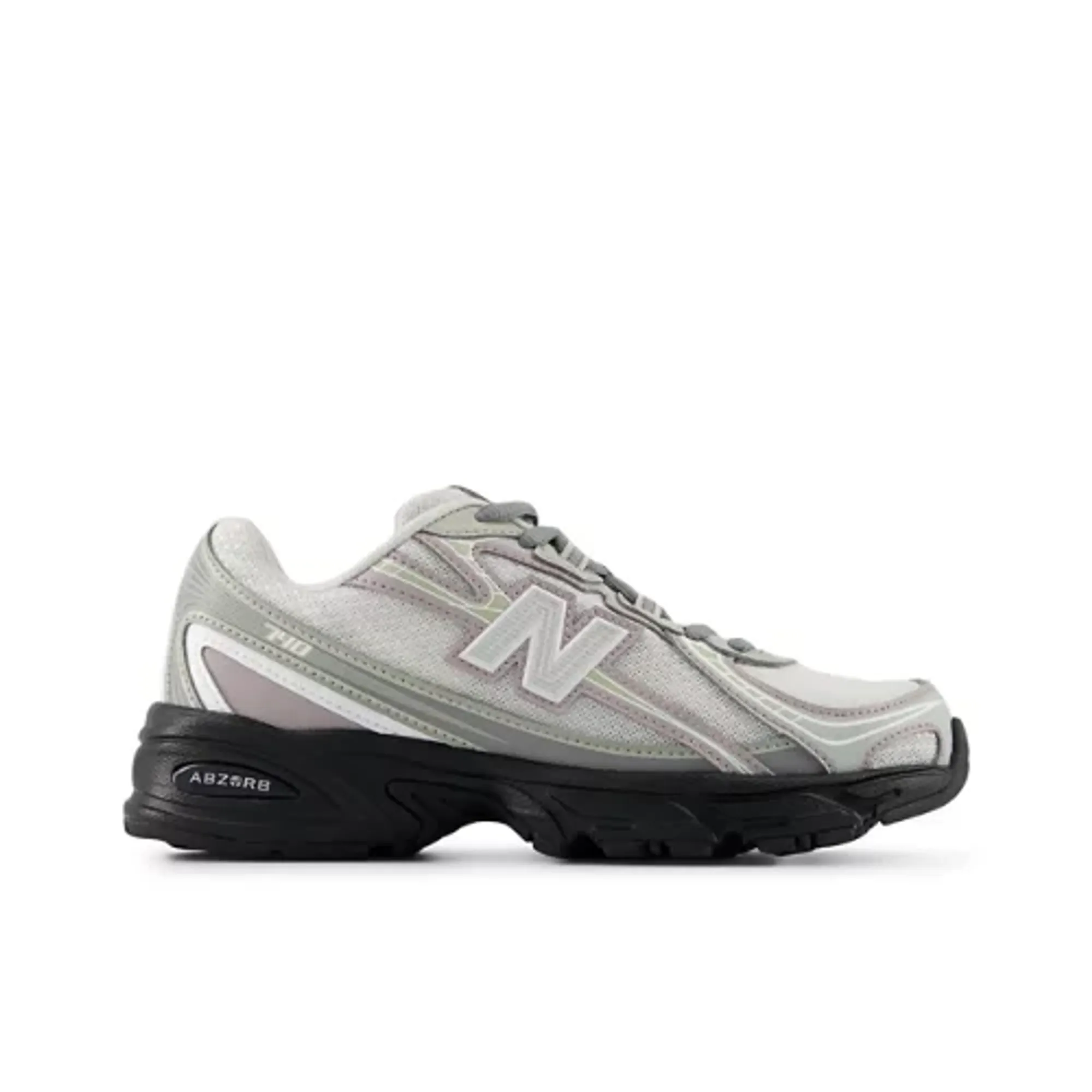 New Balance Kids 740 Lace in Grey Synthetic