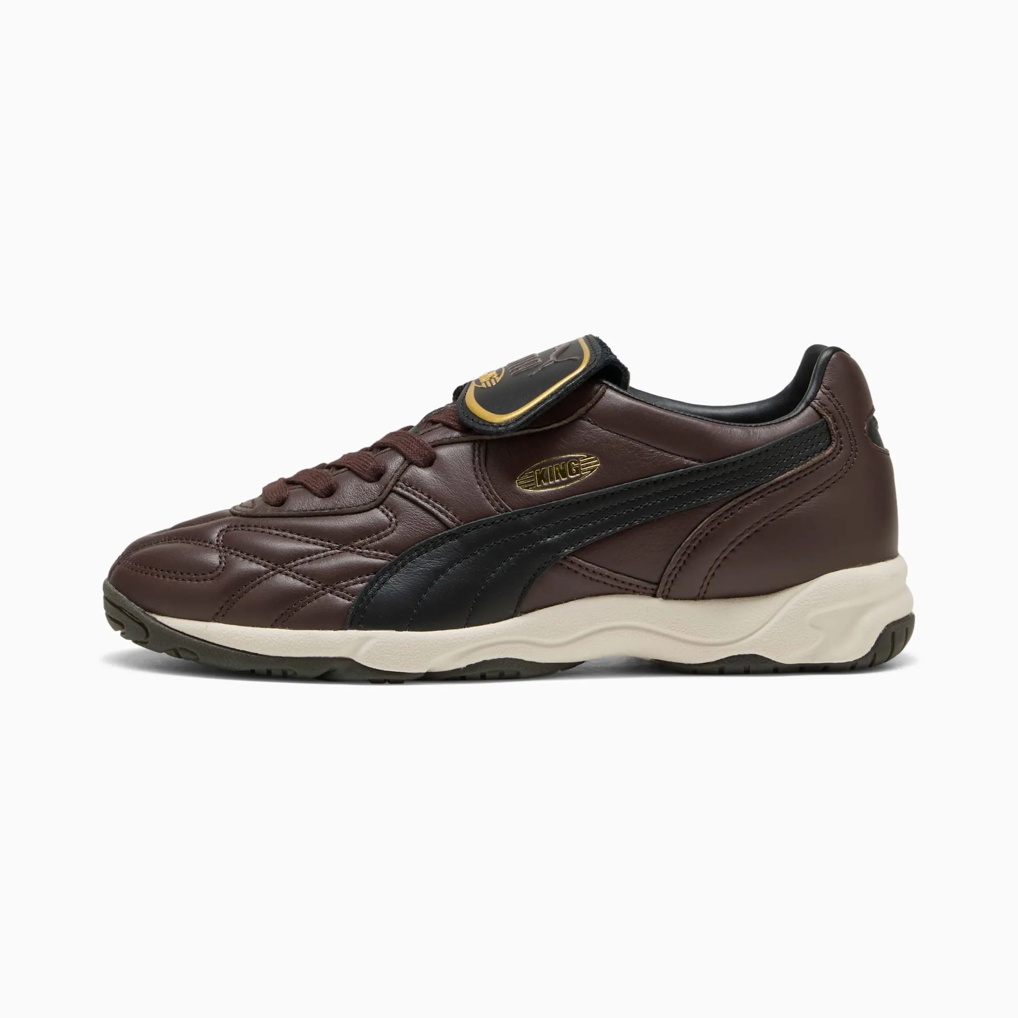 PUMA King Indoor Sneakers Unisex, Chocolate Brown/Black, size 10