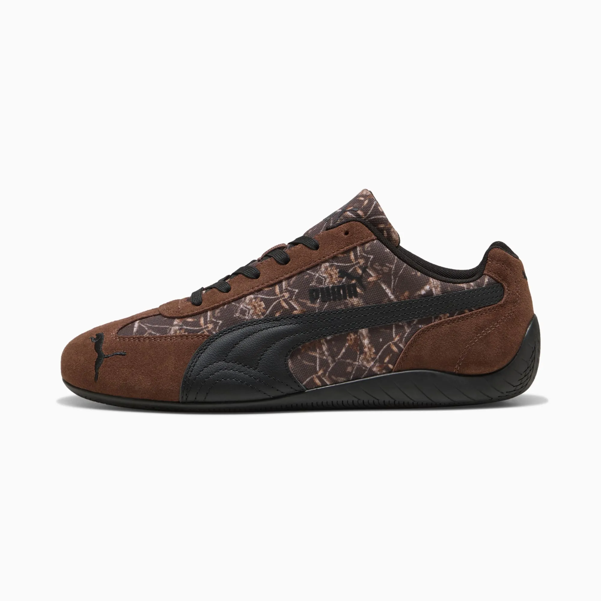 PUMA SpeedCat Camo Sneakers Unisex, Espresso Brown/Black, size 10