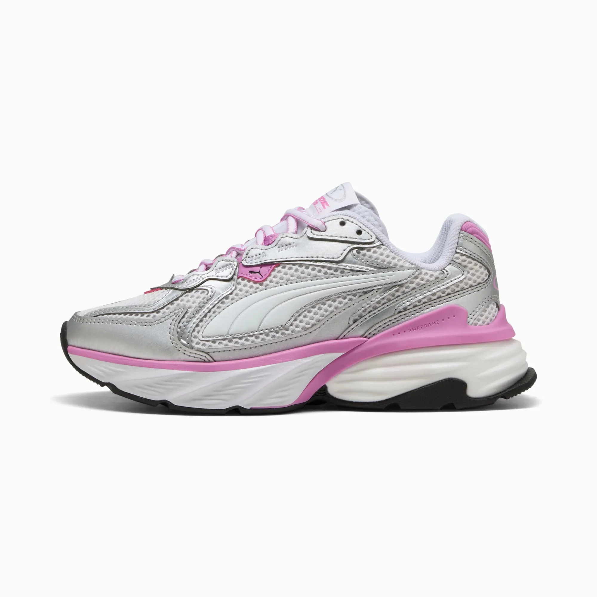 PUMA Fade Sneakers Youth, Silver/Mauve Pop, size 3