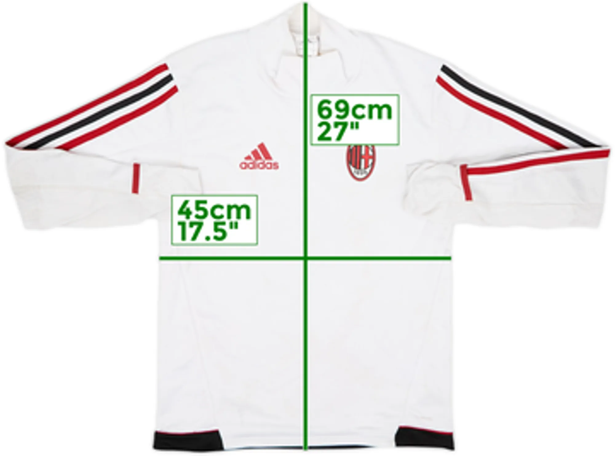 2017-18 AC Milan adidas Training Top - 5/10 - (S)