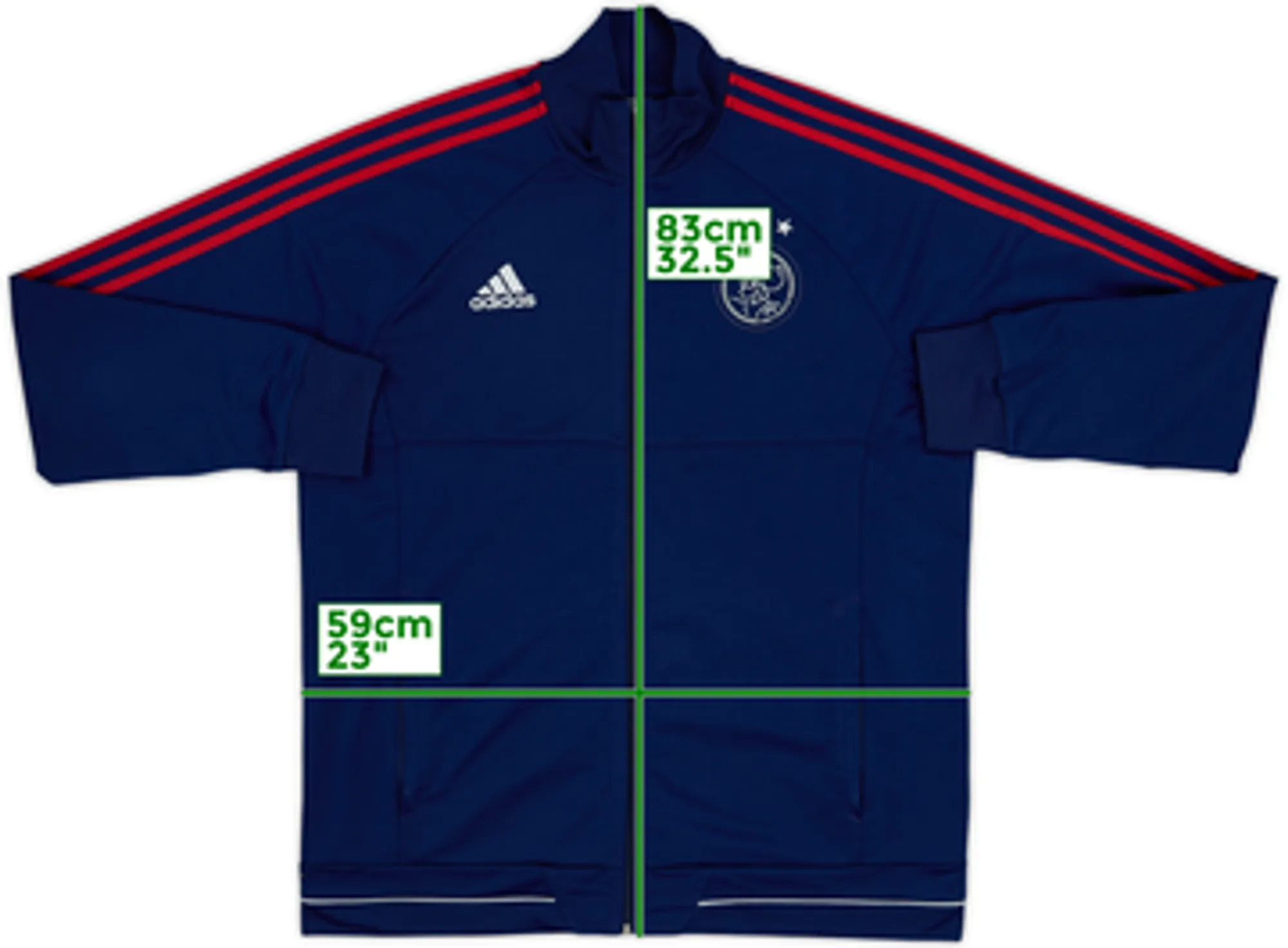 2017-18 Ajax adidas Track Jacket - 8/10 - (XL)